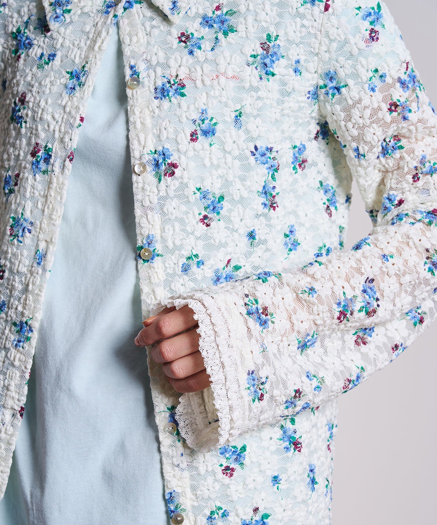 CREOLME/FLORAL LACE TOP