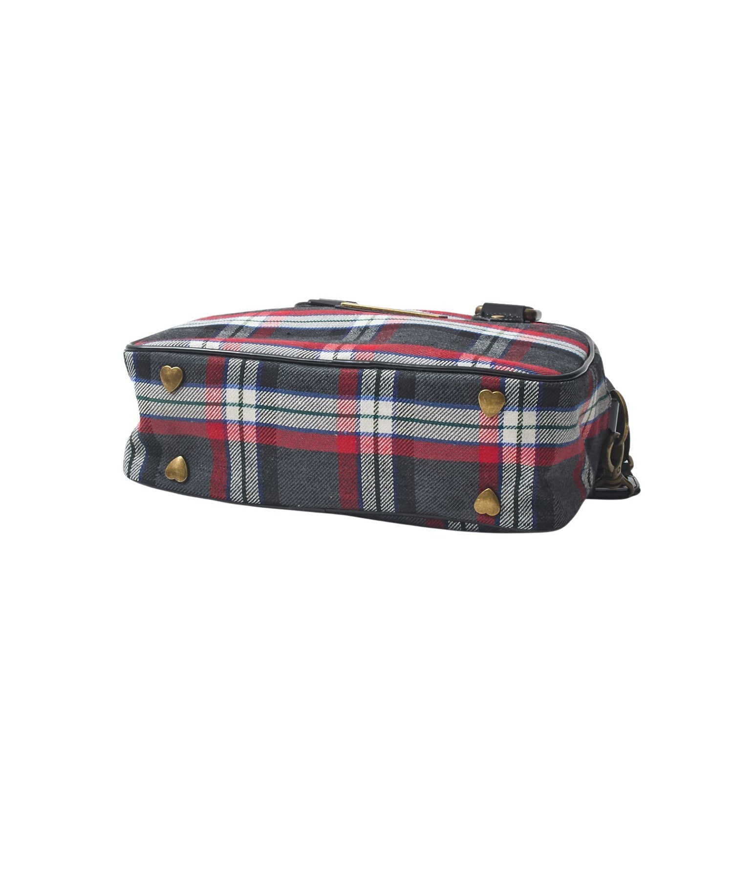 PLAID PATTERN BOSTON BAG