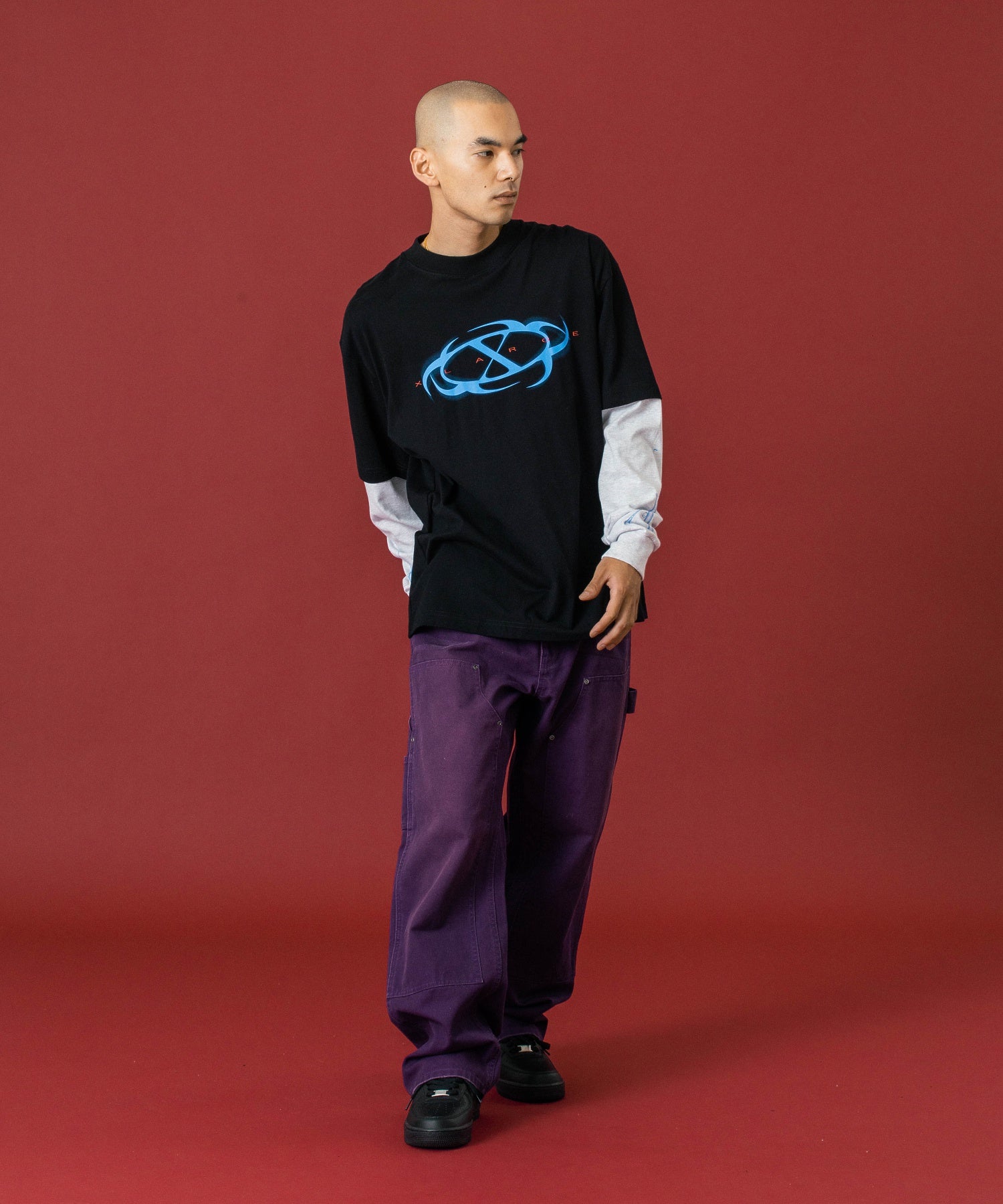 FADED DOUBLE KNEE PANTS