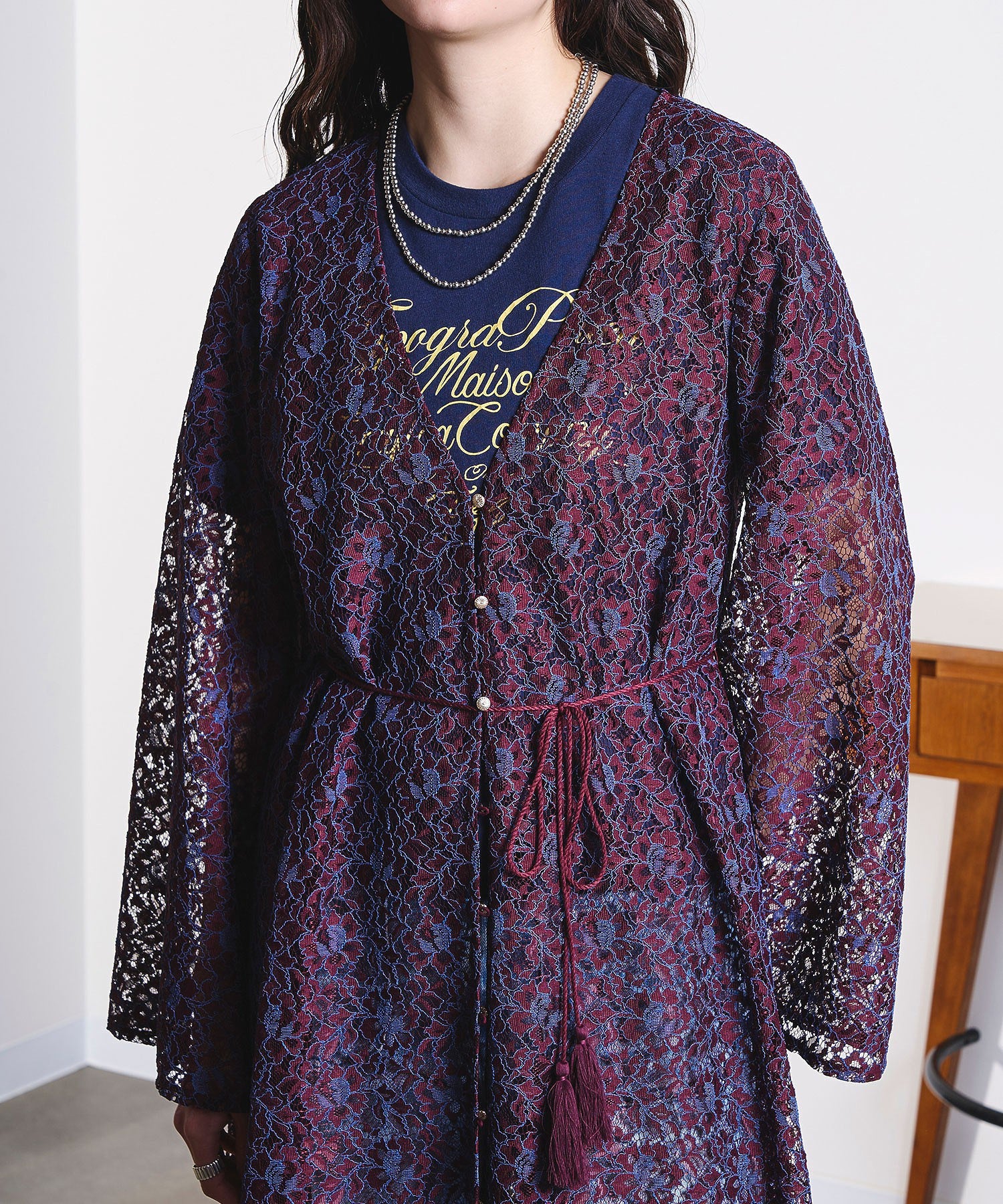 mag.by c/FRONT OPEN LACE DRESS
