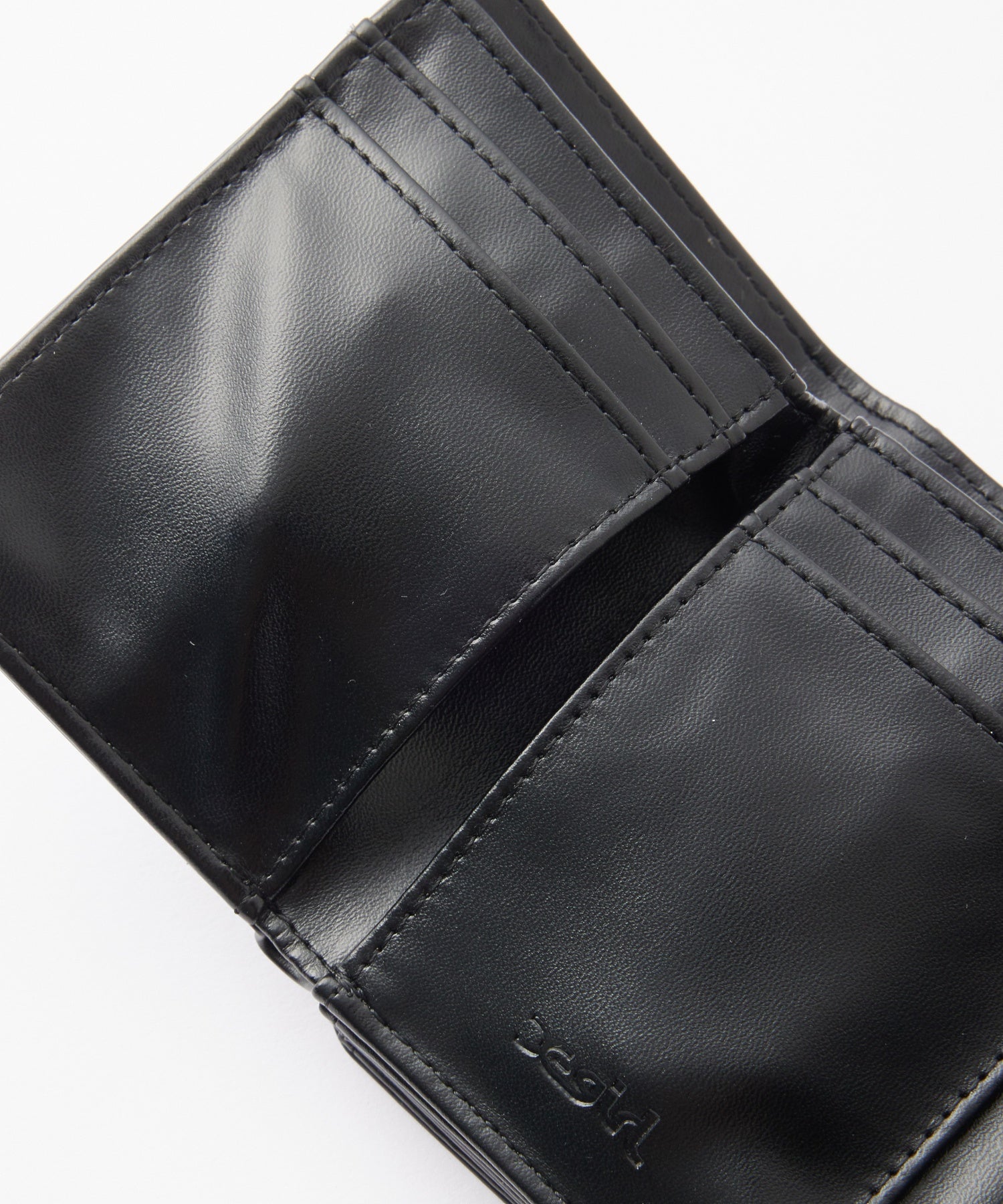 XG EMBLEM BUCKLE FAUX LEATHER MINI WALLET