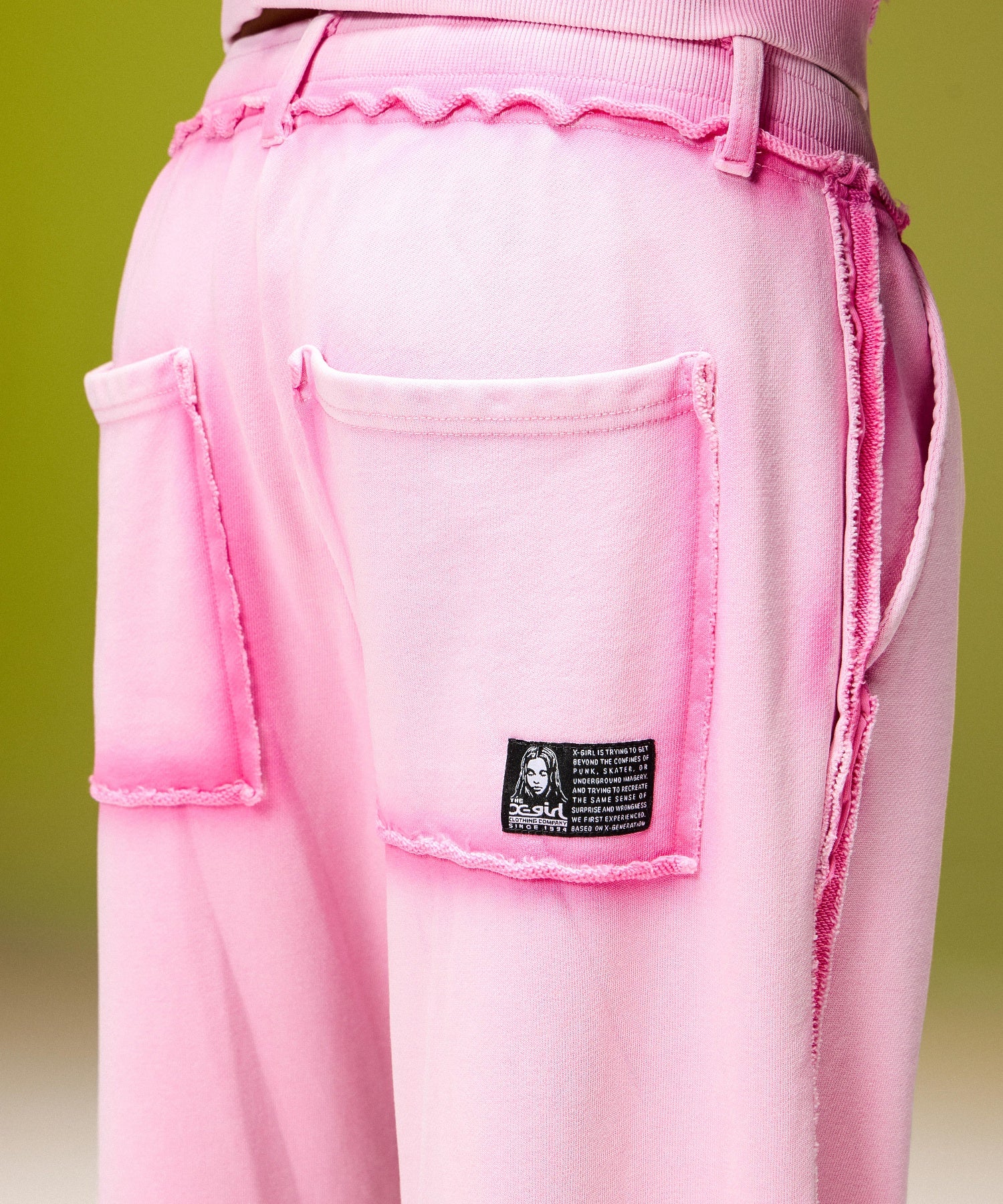 FADED CUT OUT SWEATPANTS