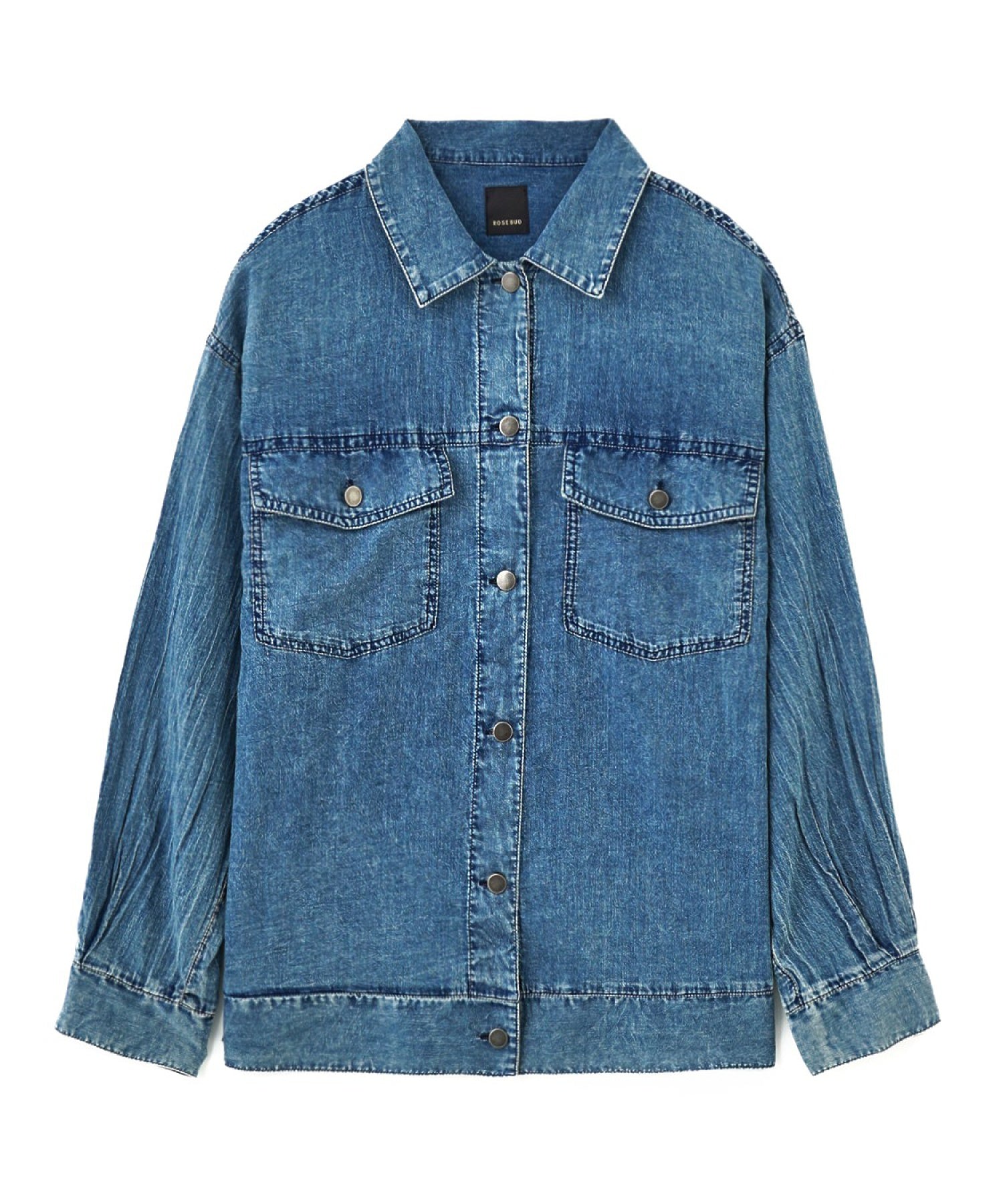 DENIM LIKE L/S SHIRT