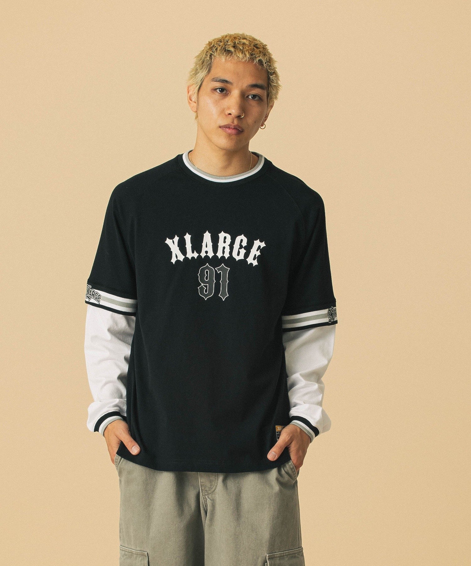 MODEL身長：180cm / 着用サイズ：Lサイズ