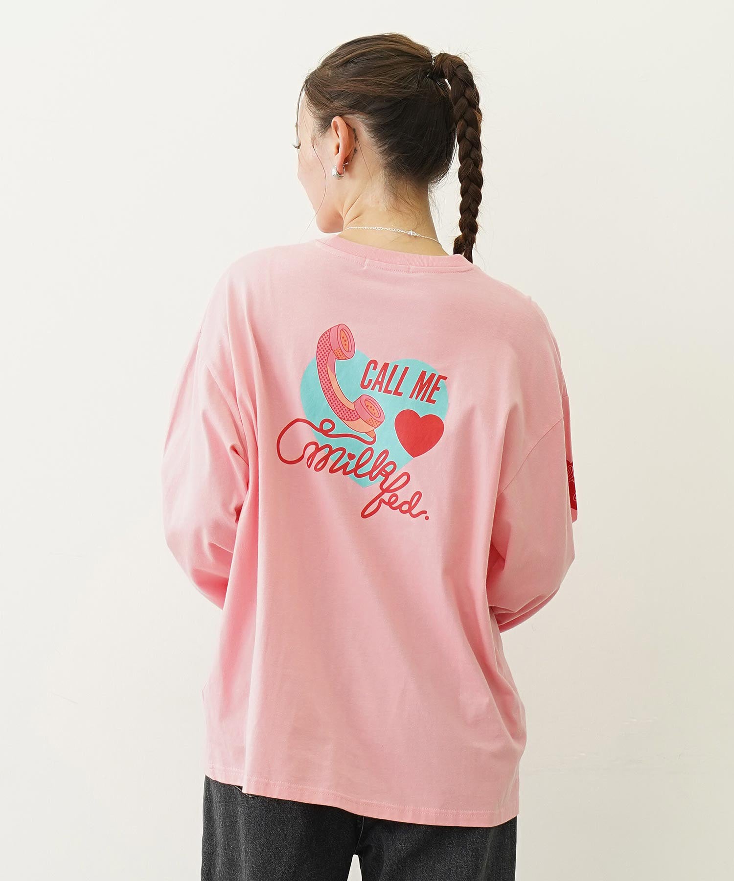 HEART AND PHONE WIDE L/S TEE