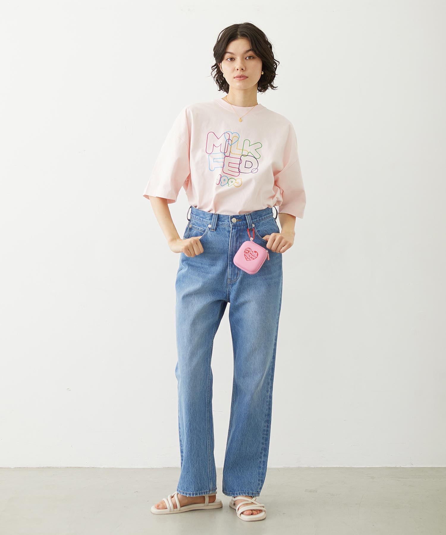 STRAIGHT DENIM PANTS