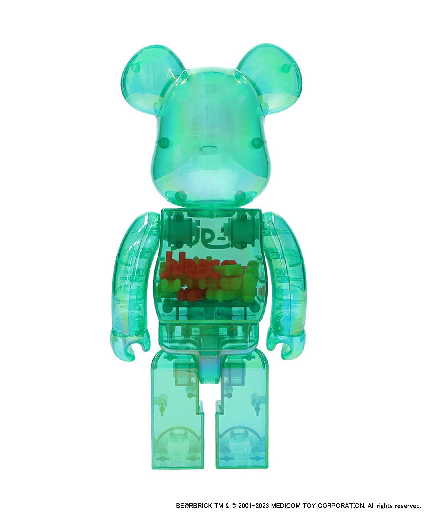 BE@RBRICK X-girl CLEAR GREEN 100% & 400%