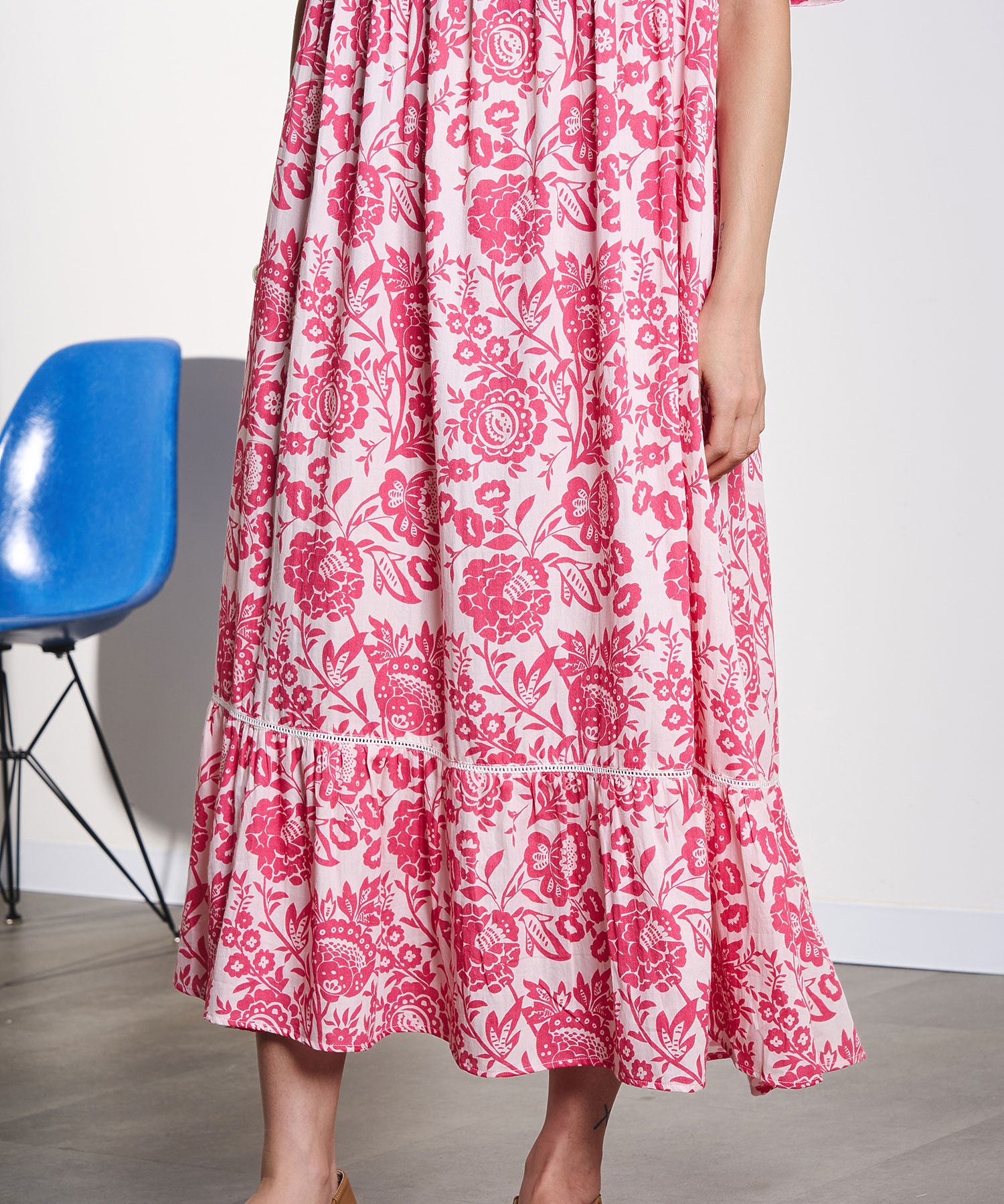 HLAADA for ROSEBUD/FLOWER PRINT DRESS