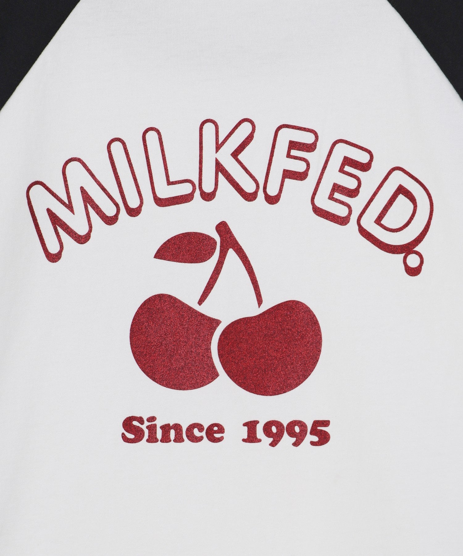 ROUND LOGO GLITTER CHERRY B/B TEE