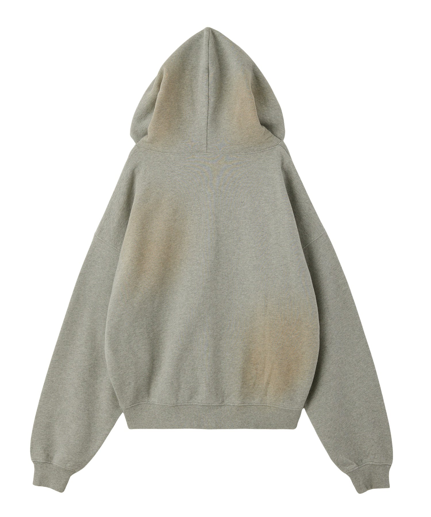 SPRAY PRINT ZIP UP HOODIE