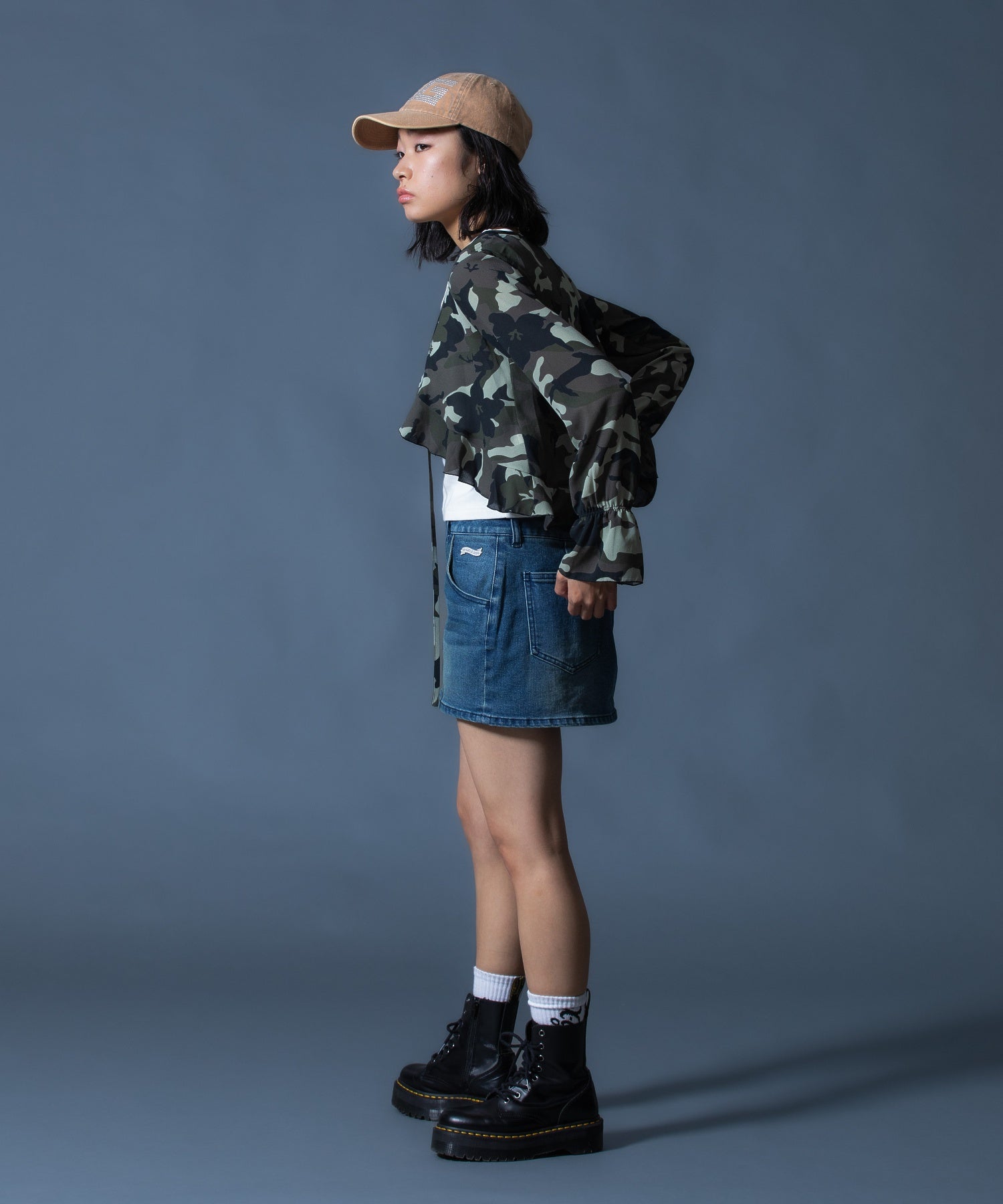 HIBISCUS CAMOUFLAGE BLOUSE