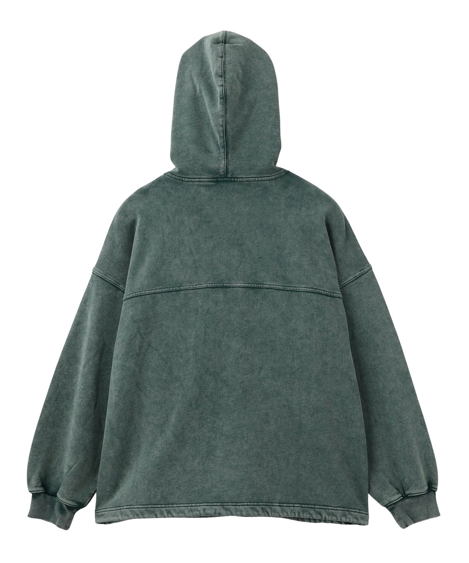 FADED FACE LABEL ANORAK SWEAT HOODIE