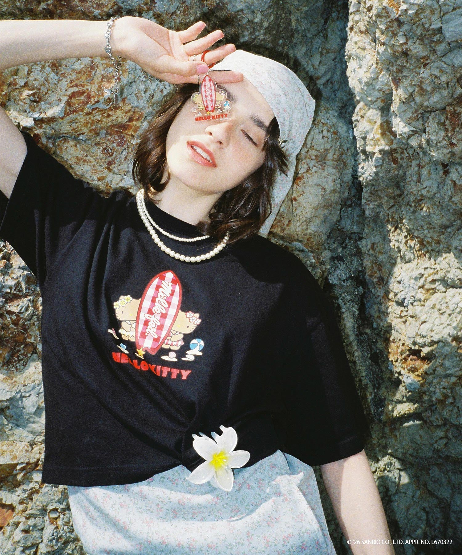 MILKFED. × HELLO KITTY SUN-KISSED SURF S/S TEE