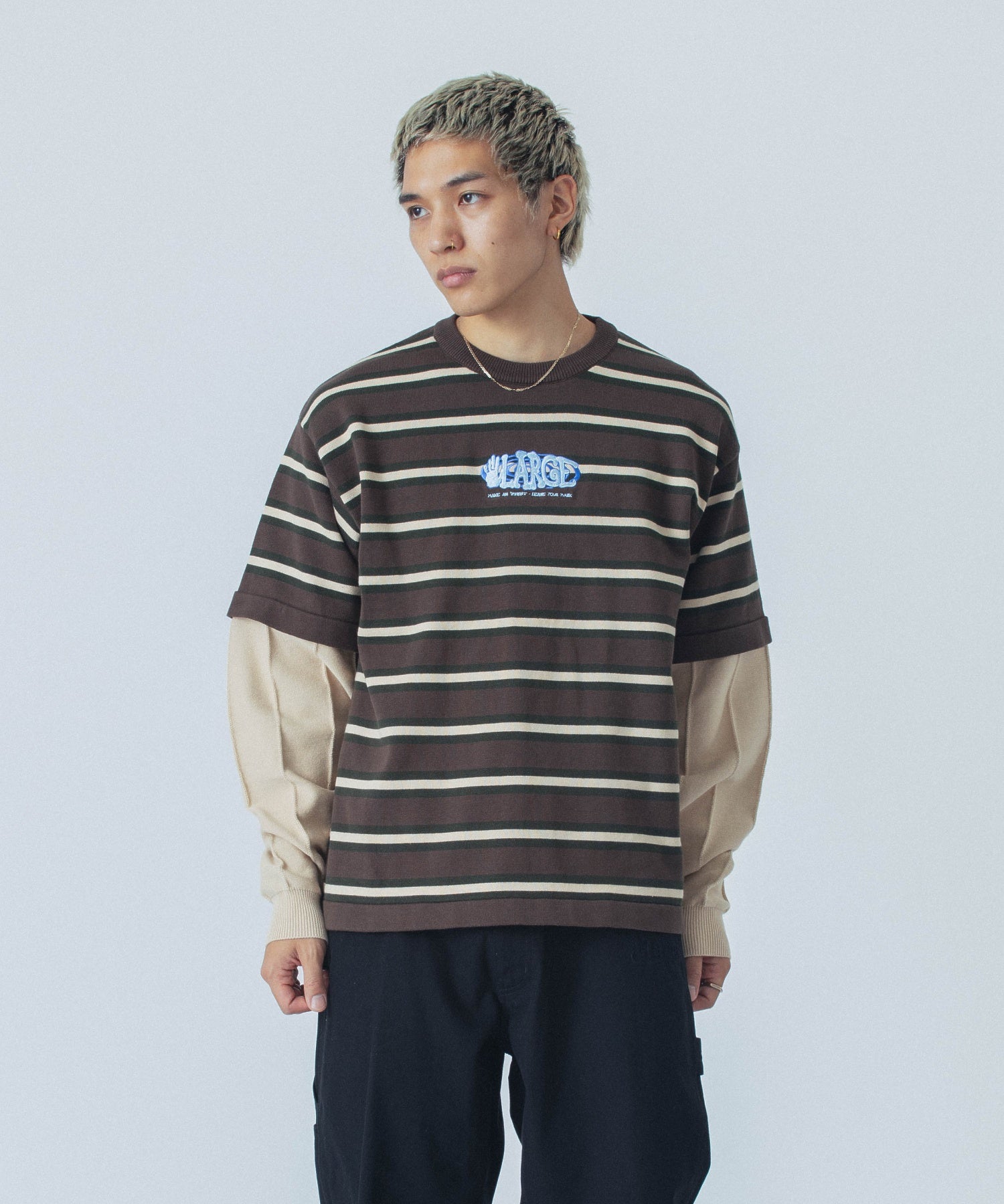 LAYERED CREWNECK KNIT