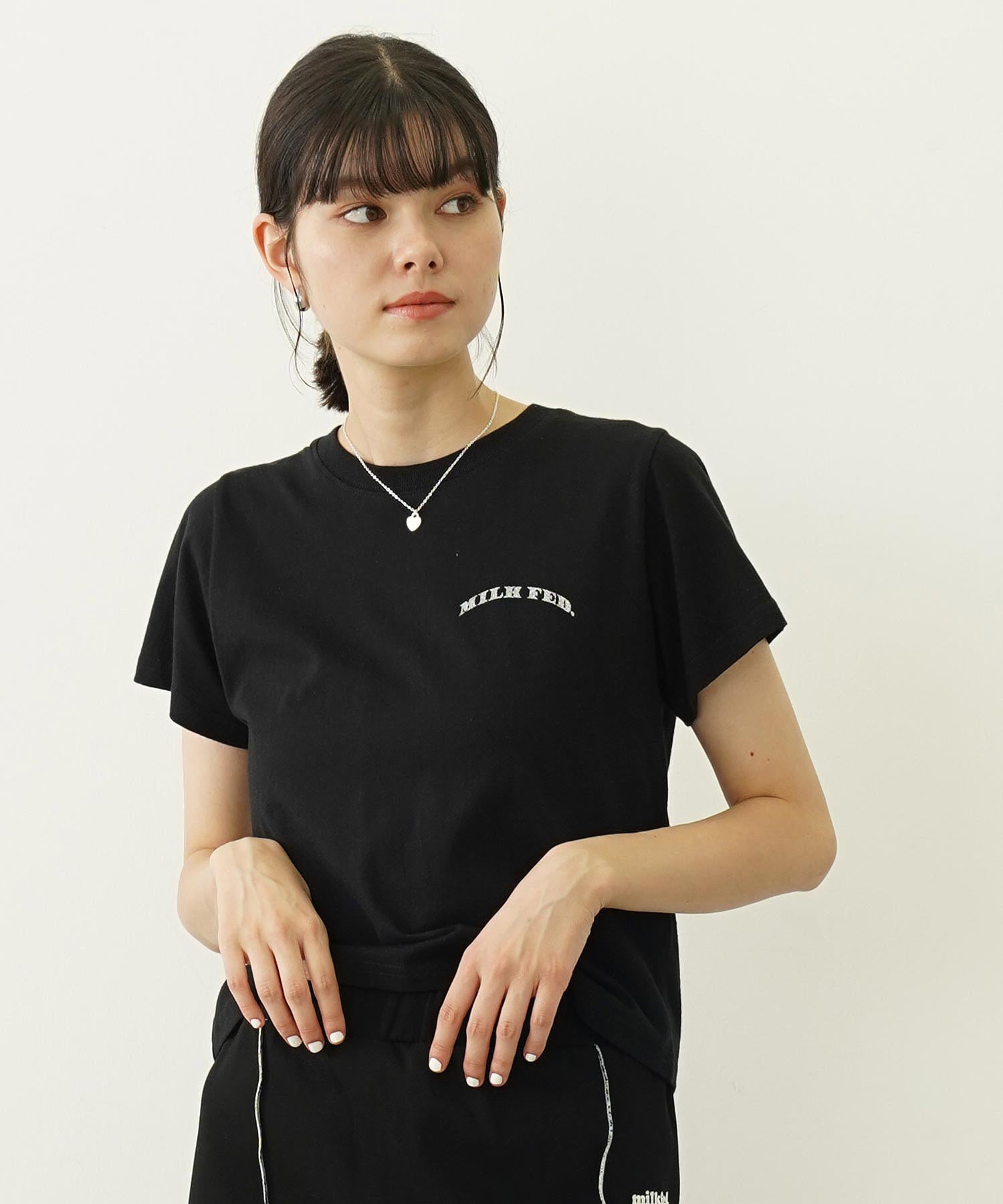 GLITTER  CHERRY COMPACT S/S TEE