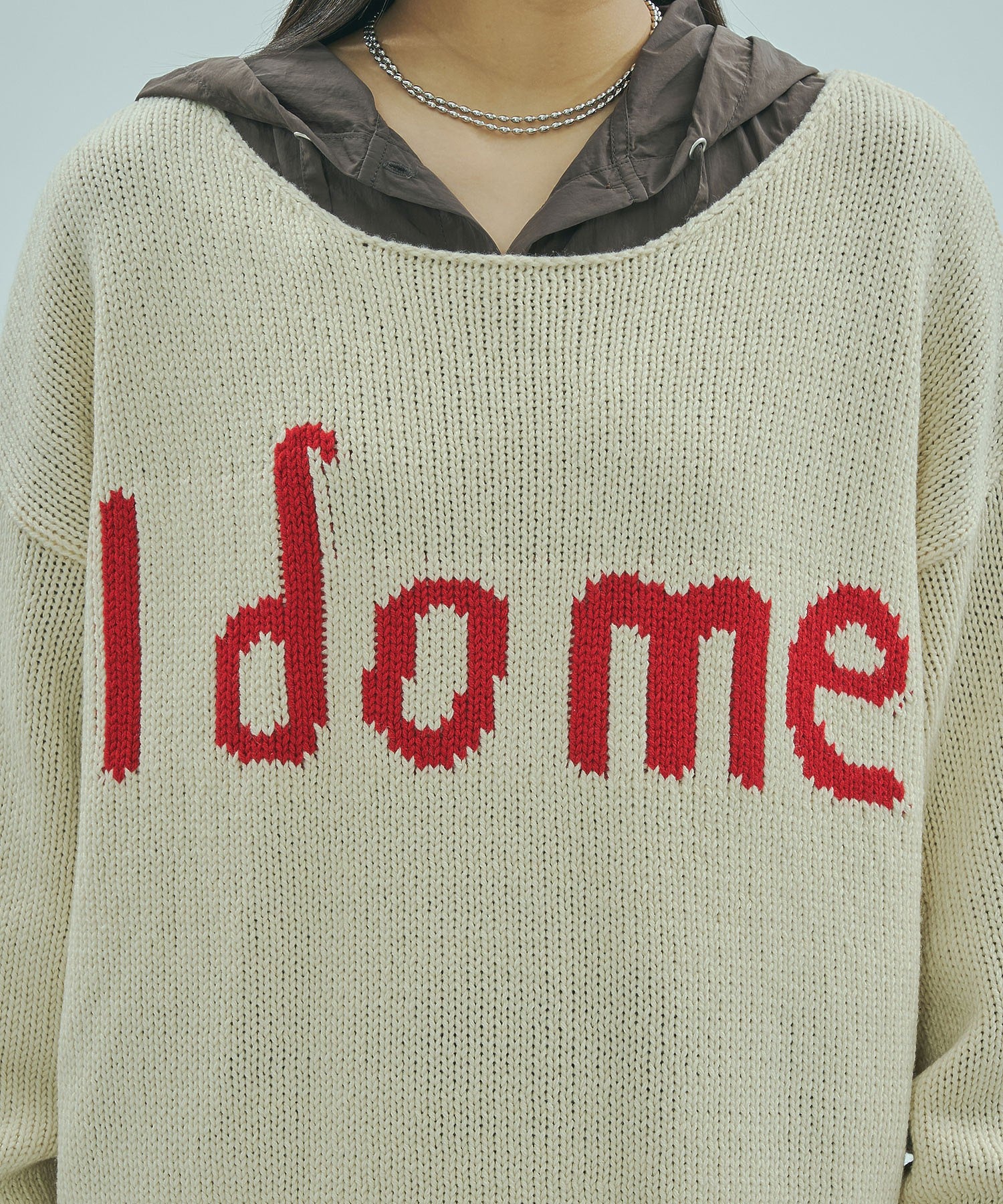 MESSAGE LOGO JACQUARD KNIT