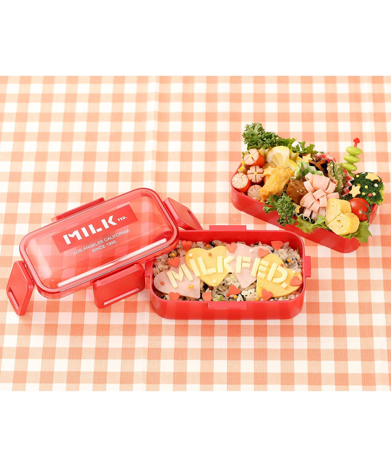 LIFE STYLE｜LOGO TOW TIERED LUNCH BOX RED MILKFED.