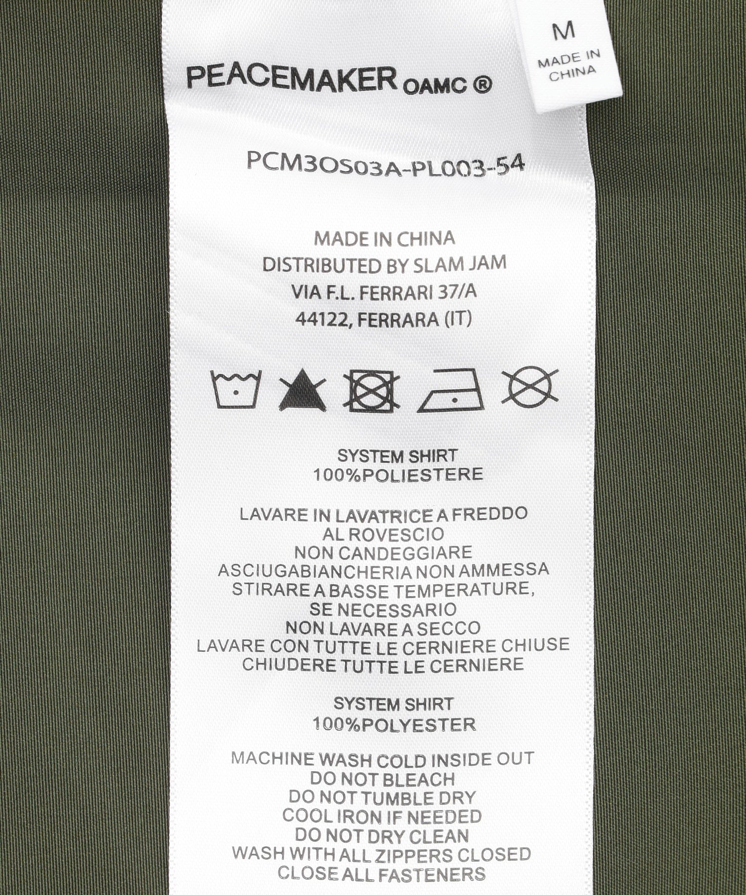 PEACEMAKER/ピースメーカー/System Shirt PCM3OS03A