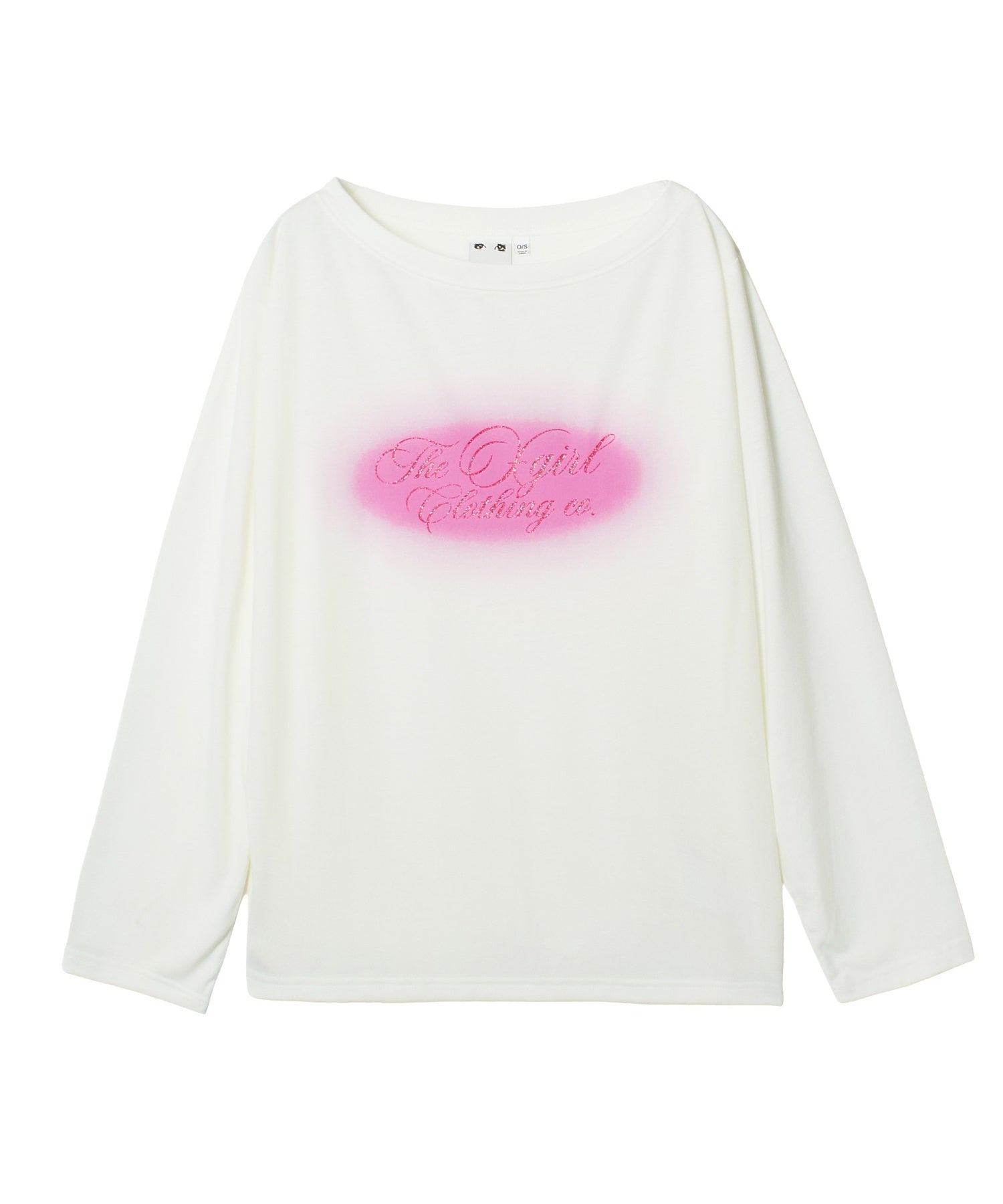 SCRIPT LOGO ONE SHOULDER L/S TEE
