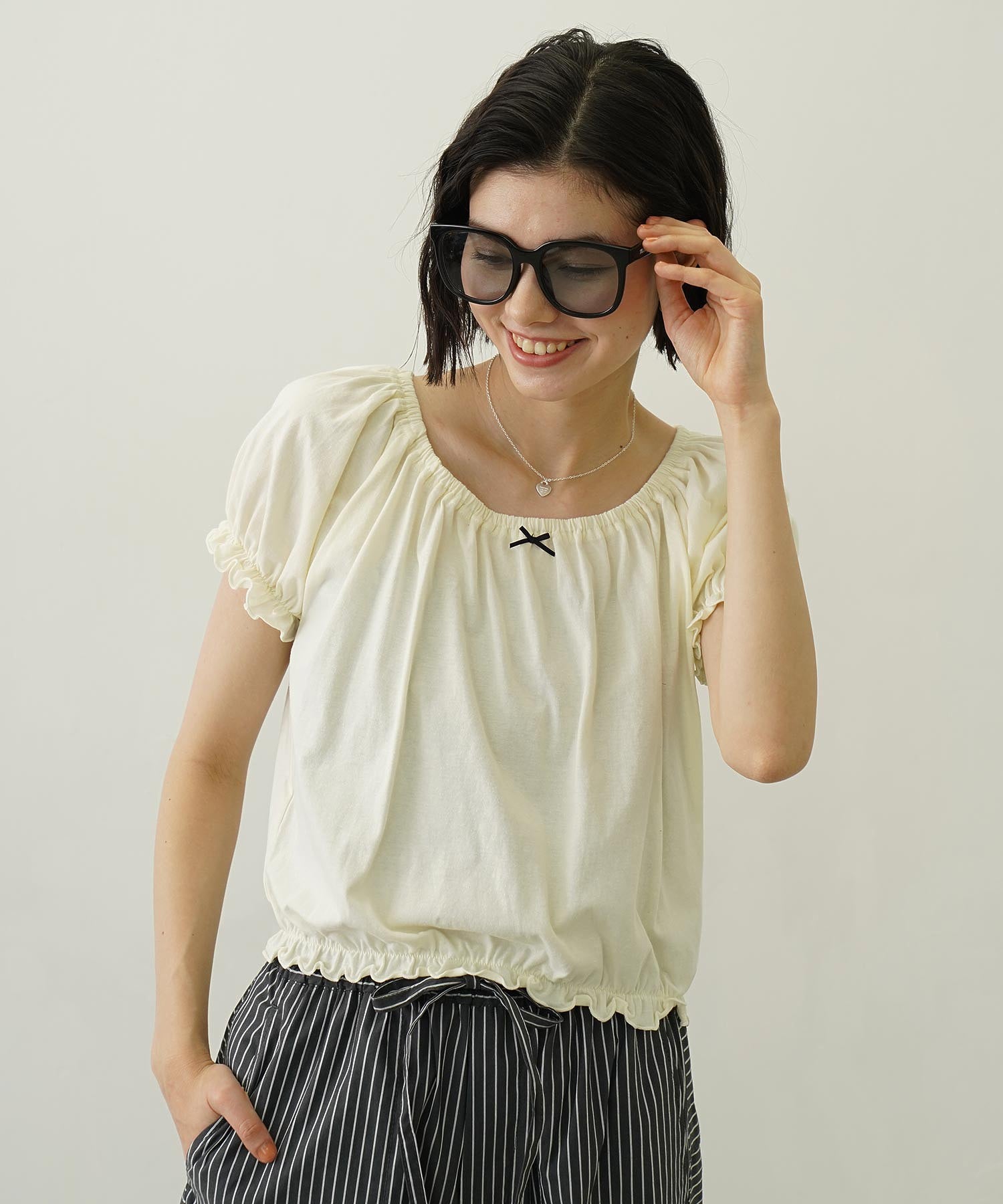 MILKFED. LOGO BIG SQUARE SUNGLASSES