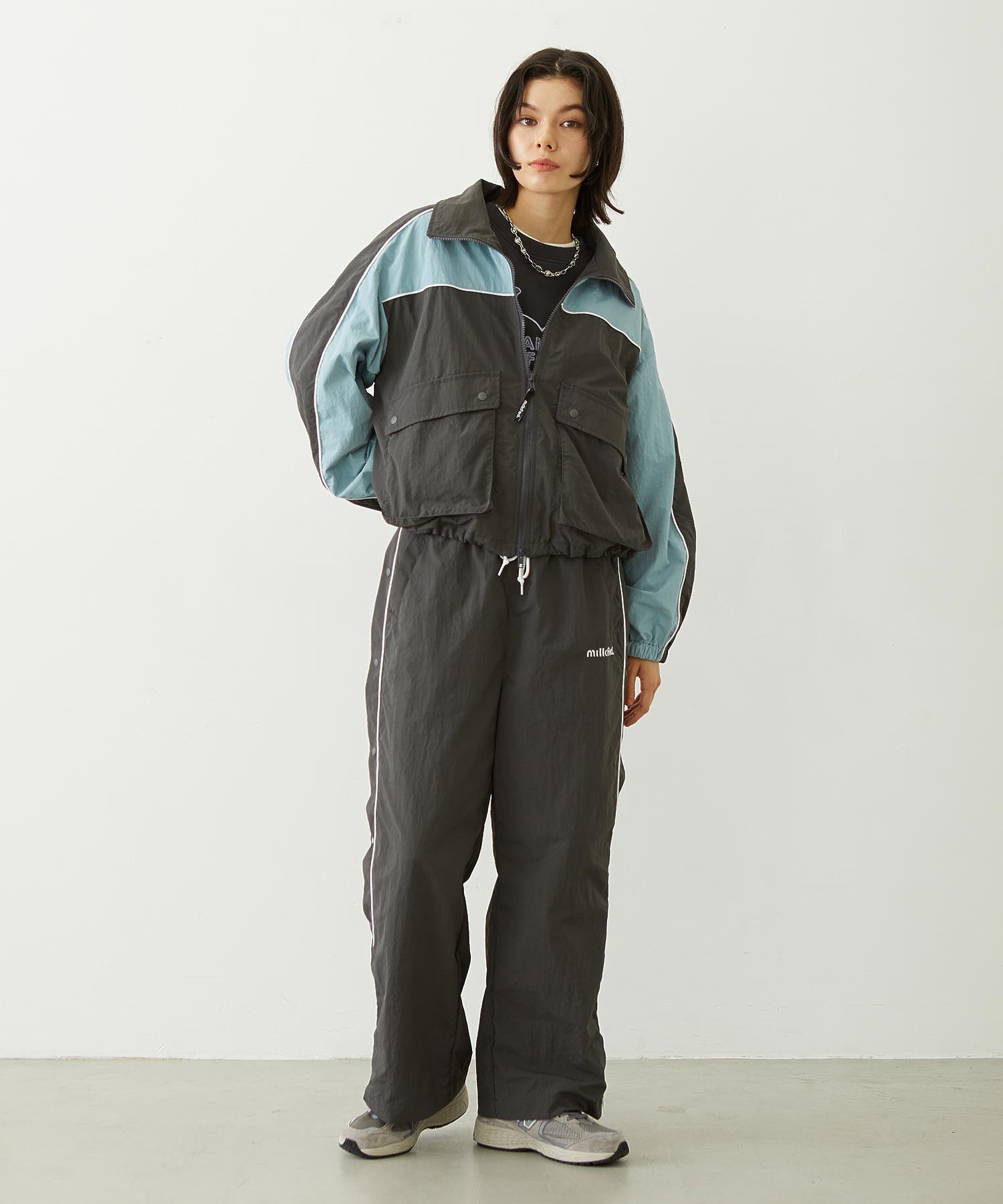 CUTOUT LOGO TRACK JACKET