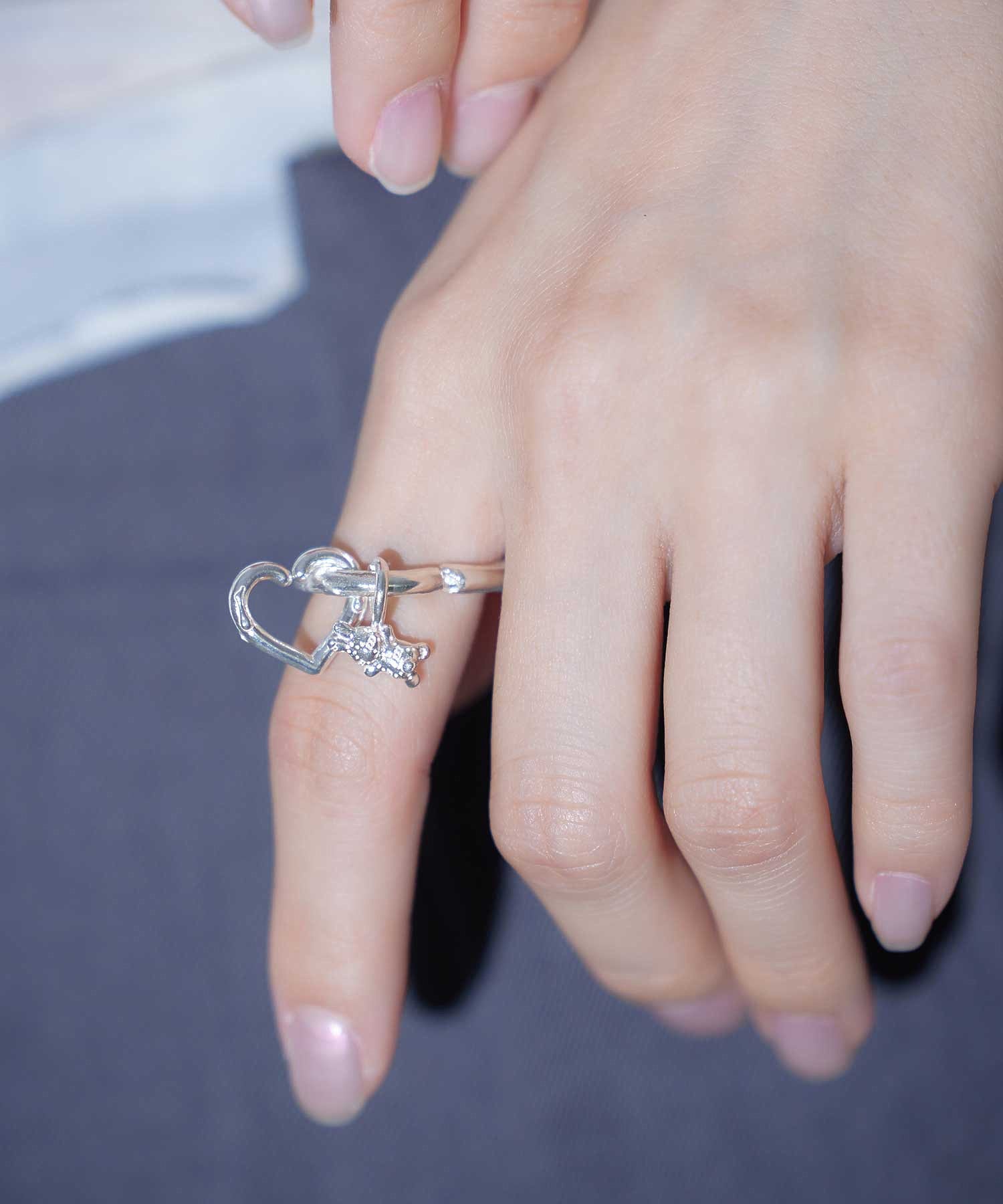 MILKFED. × LANIE MELTY HEART CHAIN RING