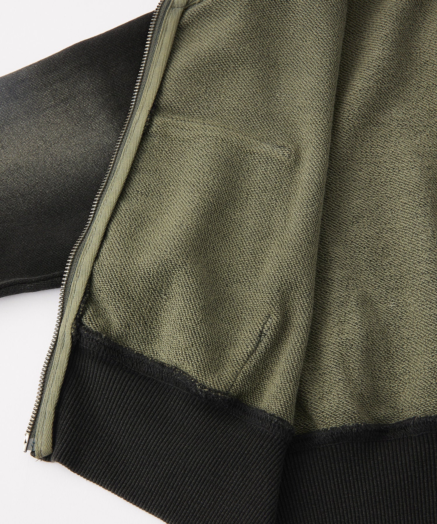 FADED COMPACT L/S ZIP UP HOODIE
