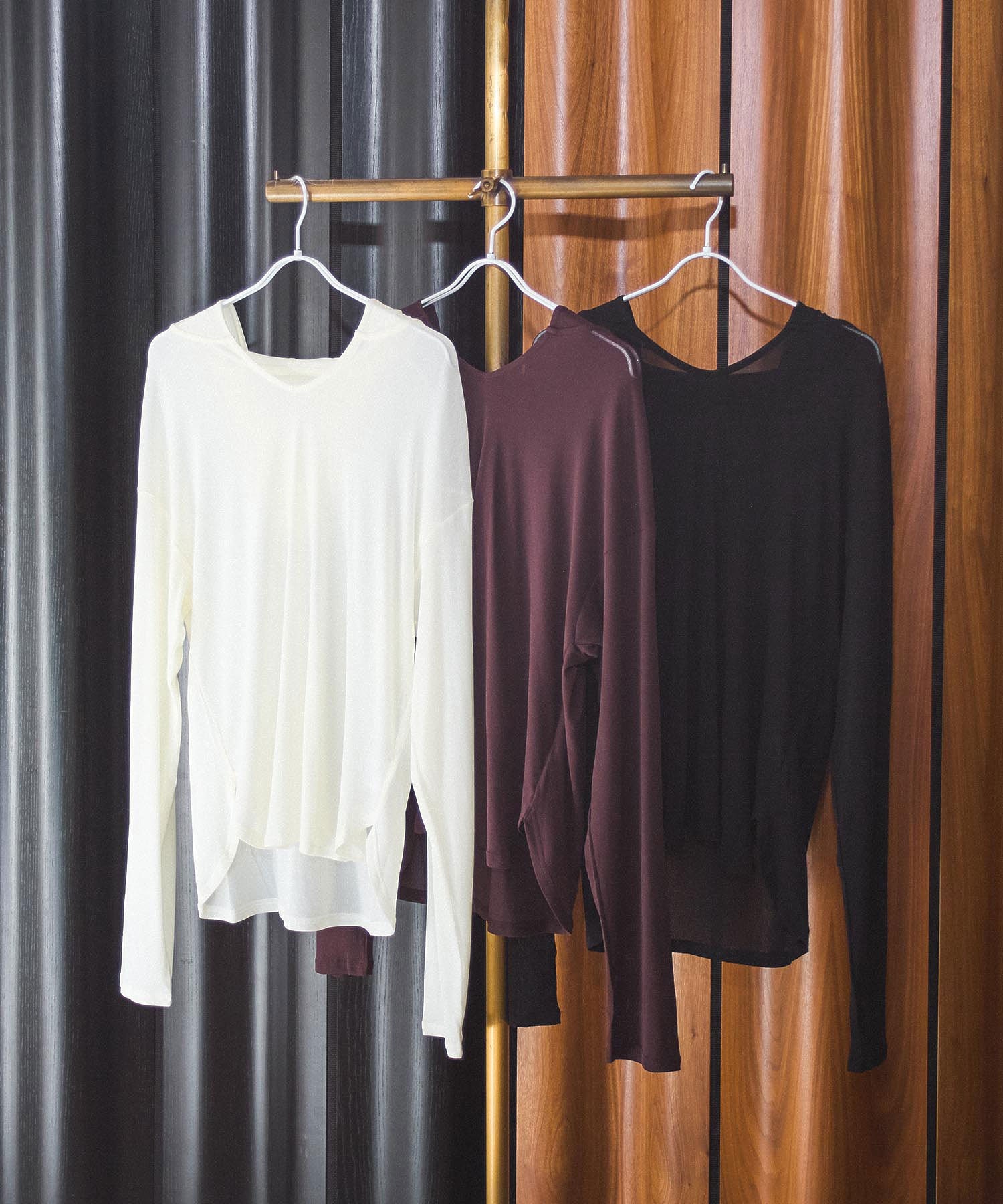 CHIGNON/SHEER HOODIE PO
