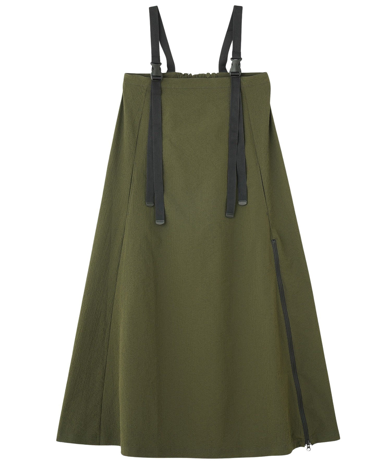 THOUSAND MILExGENE HEAVENS/ZIP FRONT SUSPENDER JUMPER SKIRT DRESS