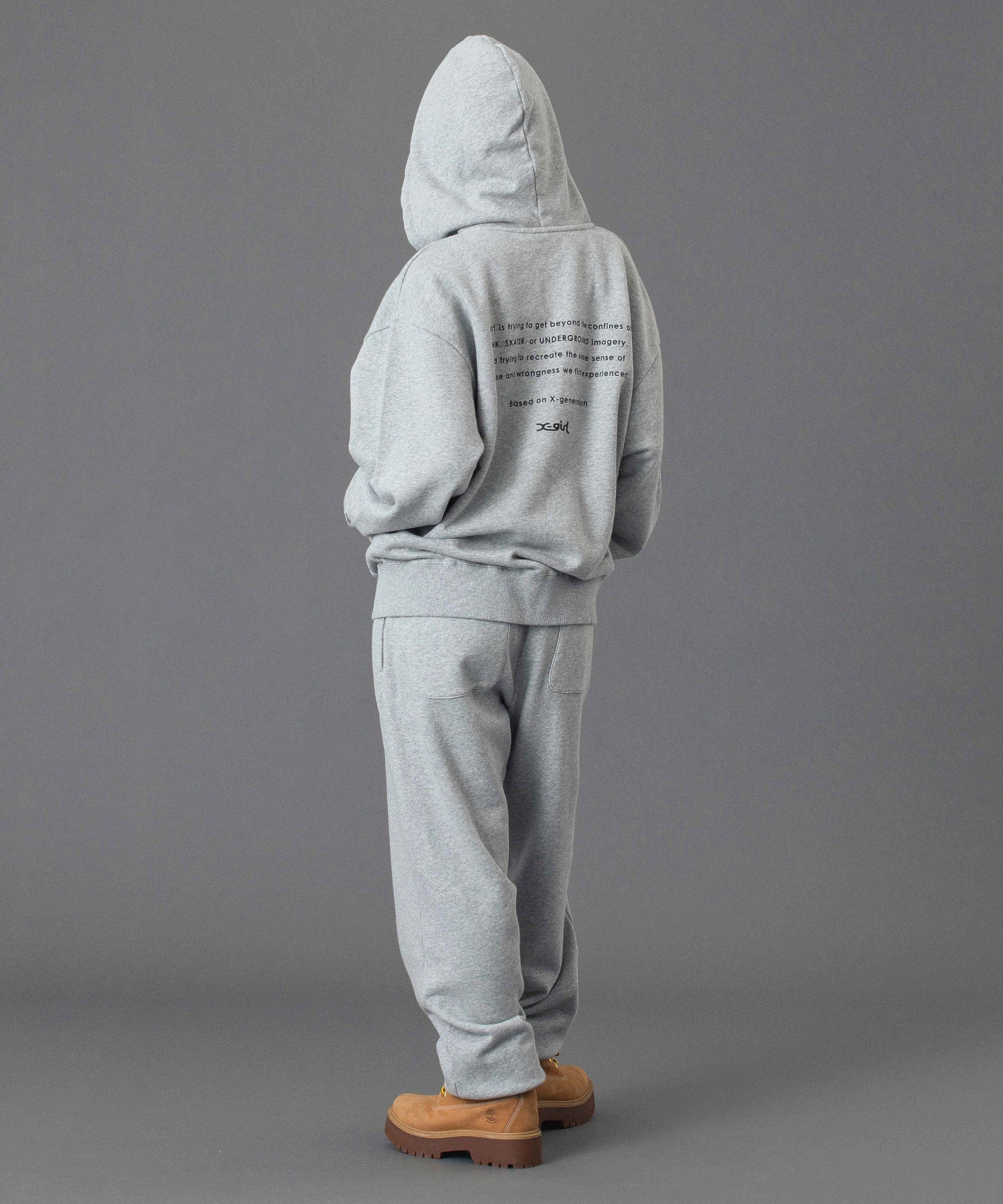 パンツ X-girl MESSAGE AND FACE FADED SWEAT PANT FADED FACE EASY PANTS（その他パンツ）｜X-girl（エックス