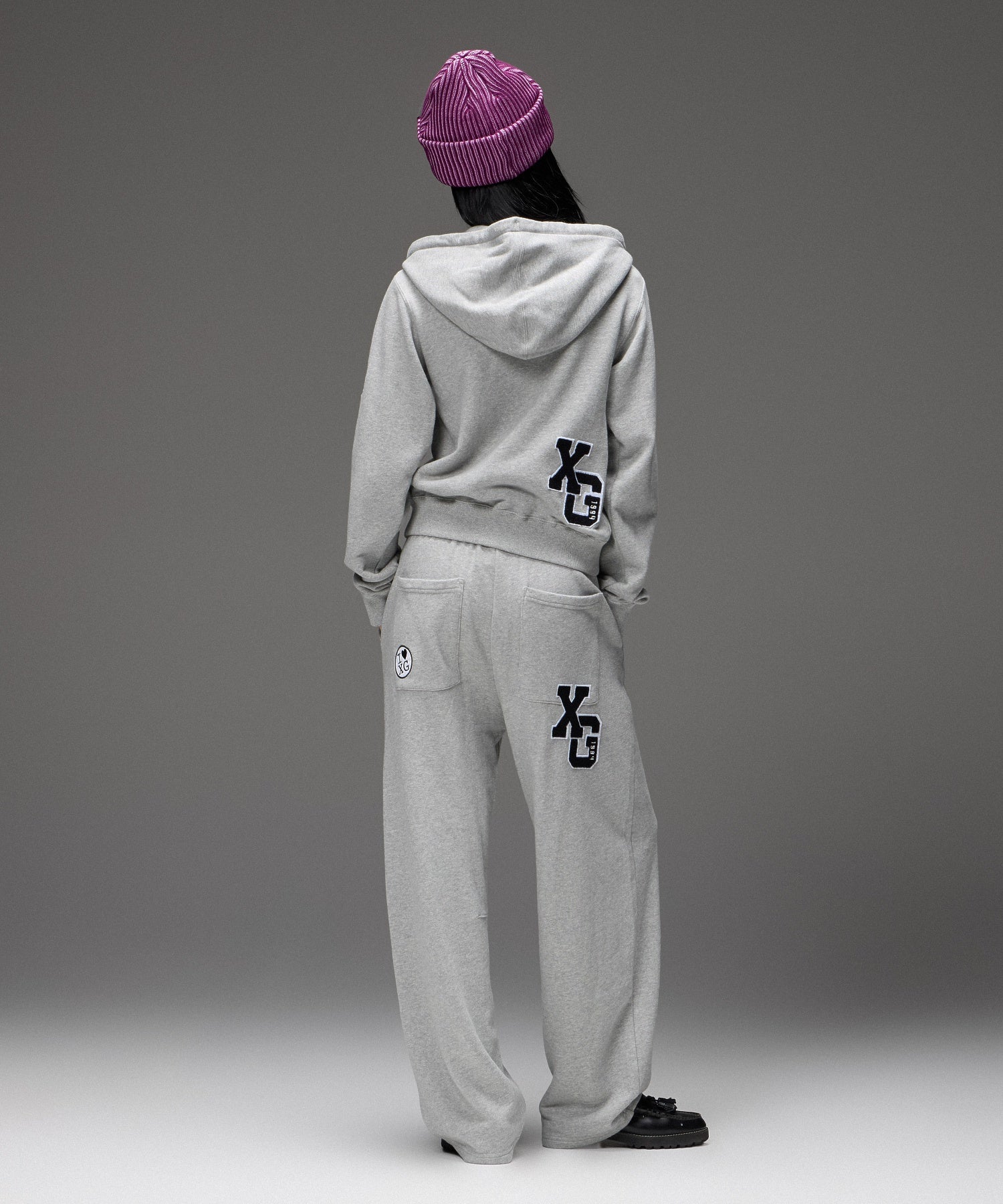 X-girl PATCHES COMPACT ZIP UP SWEAT HOODIE
