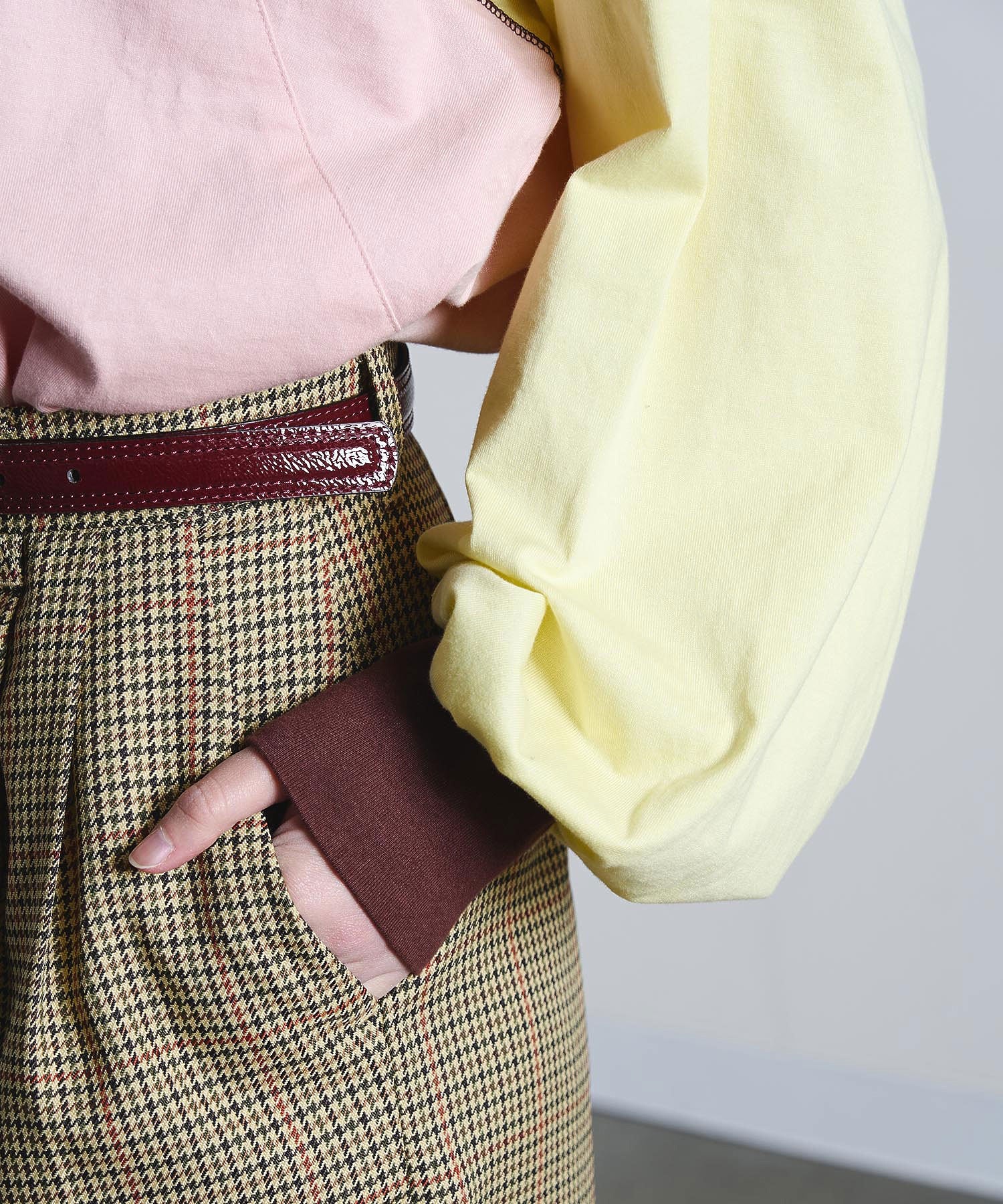 mici/VOLUME LONG SLEEVE TOP