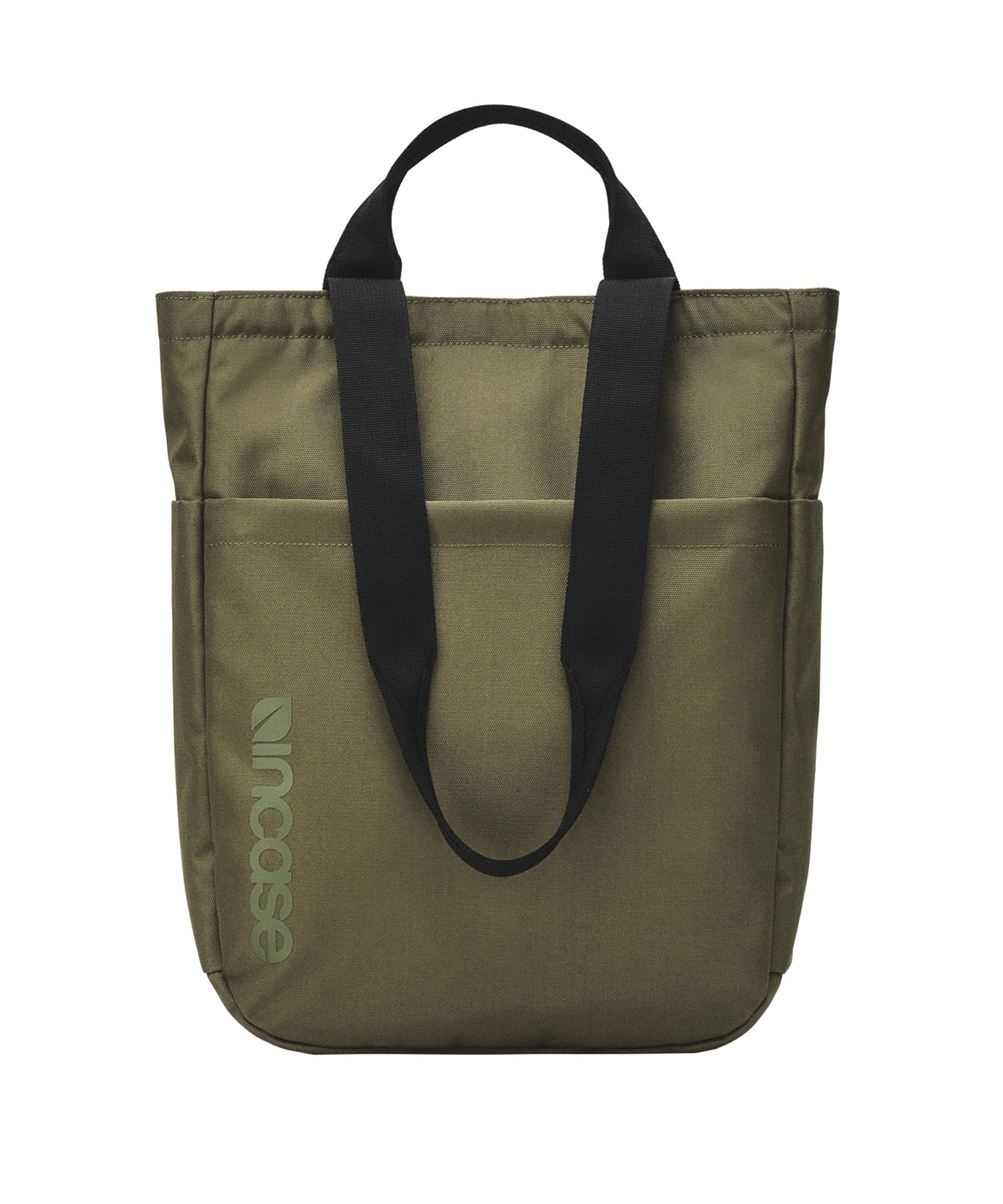 Grid 2-Way Tote Bag - Olive