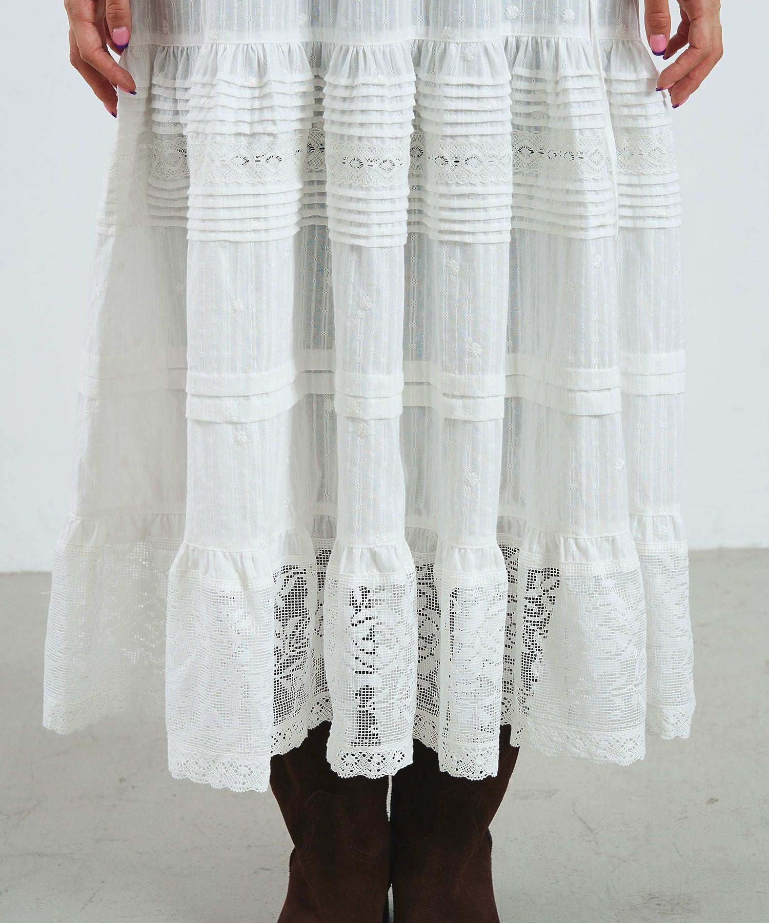 mag.by c/COTTON LACE CAMISOLE DRESS
