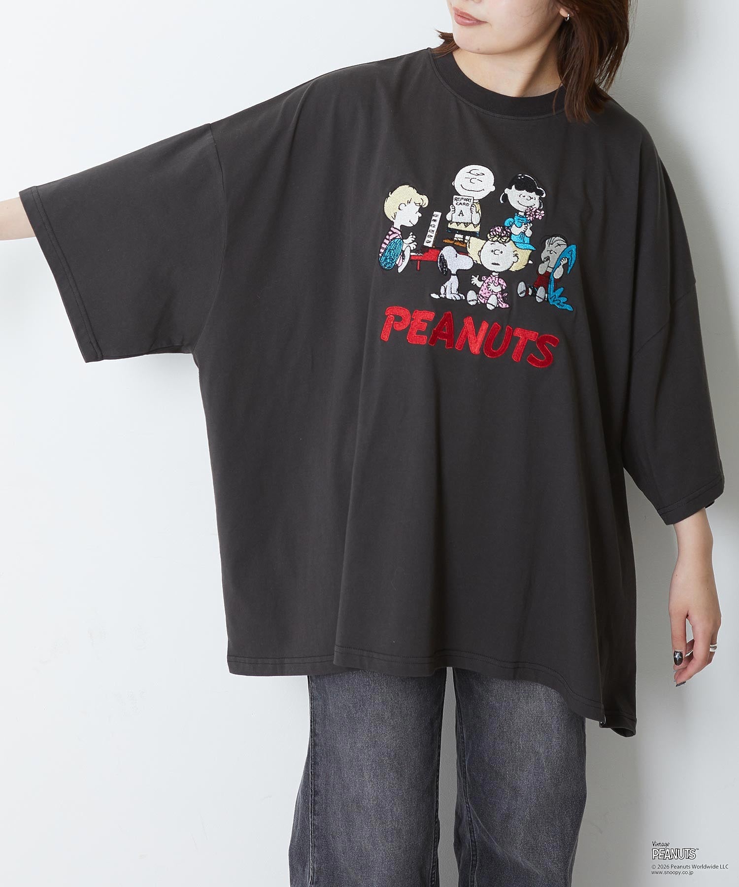 MILKFED. × PEANUTS / PEANUTS GANG BIG S/S TEE