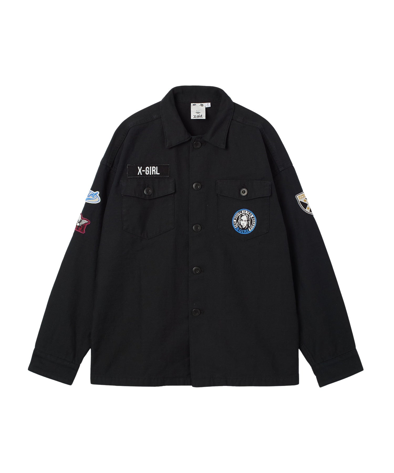 VARIOUS PATCHED MILITARY SHIRT