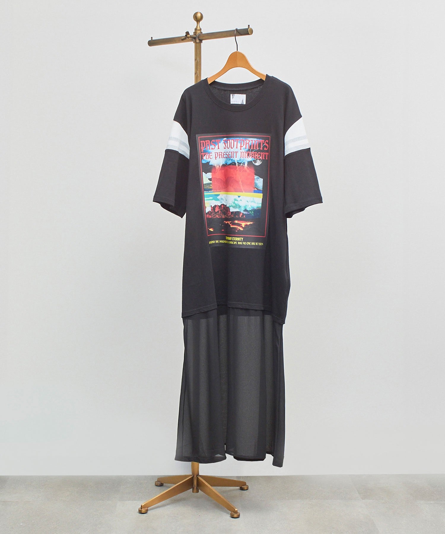 OKIRAKU×ROSE BUD/SHOULDER LINE LAYERED DRESS