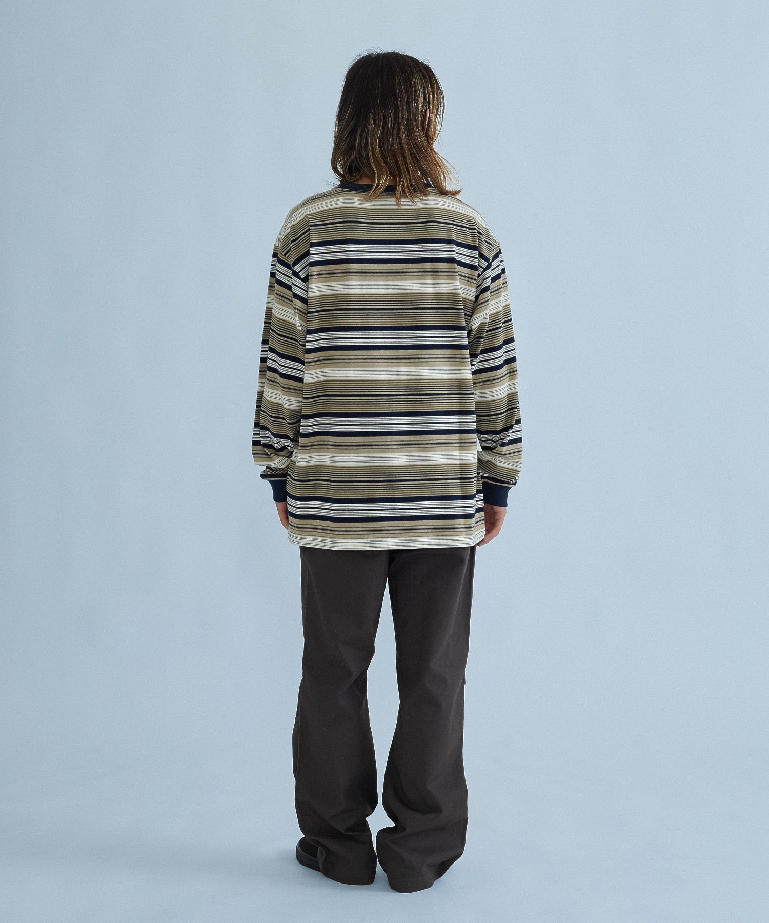 STRIPED L/S TEE