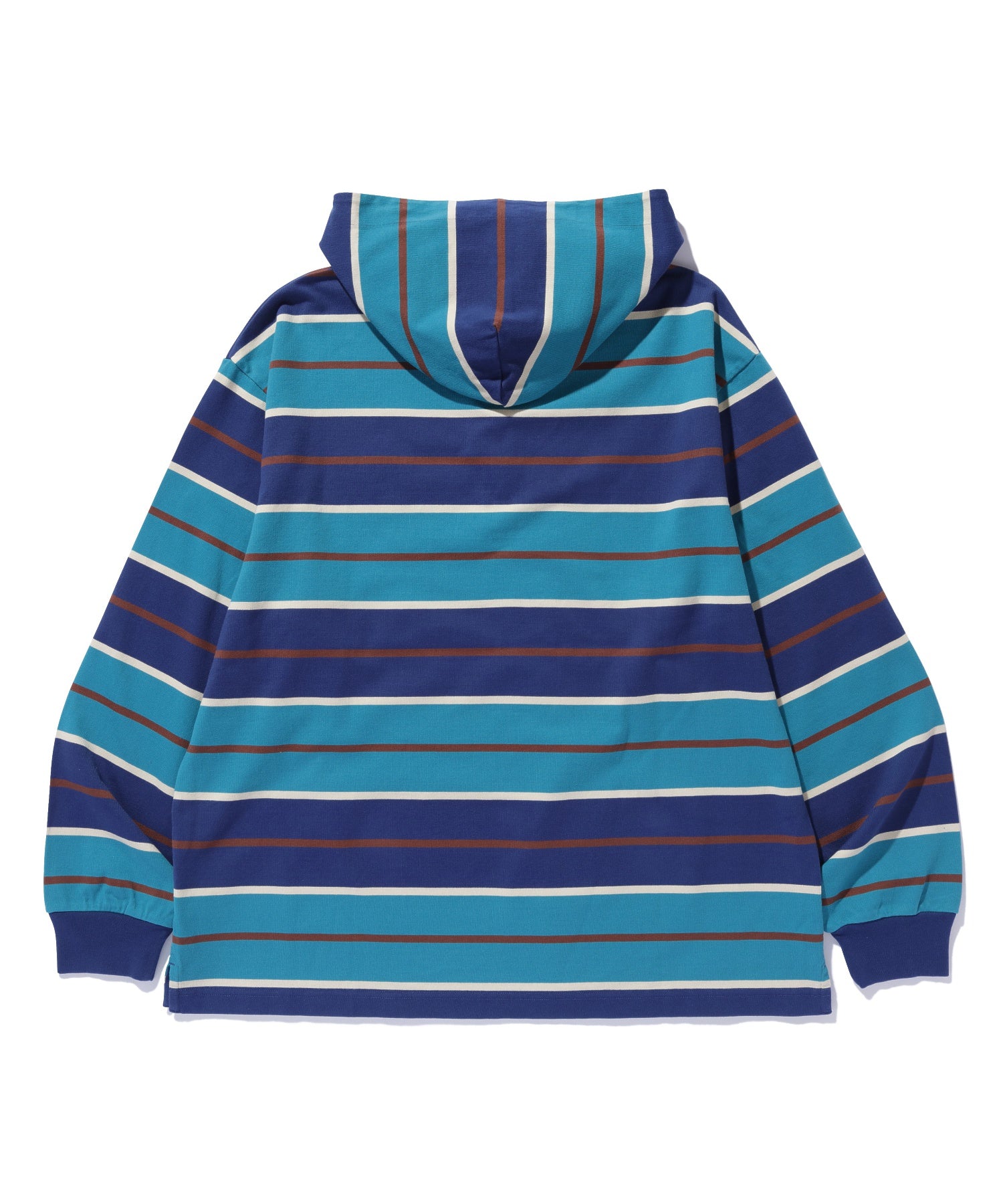 STRIPE HOODED L/S SHIRT