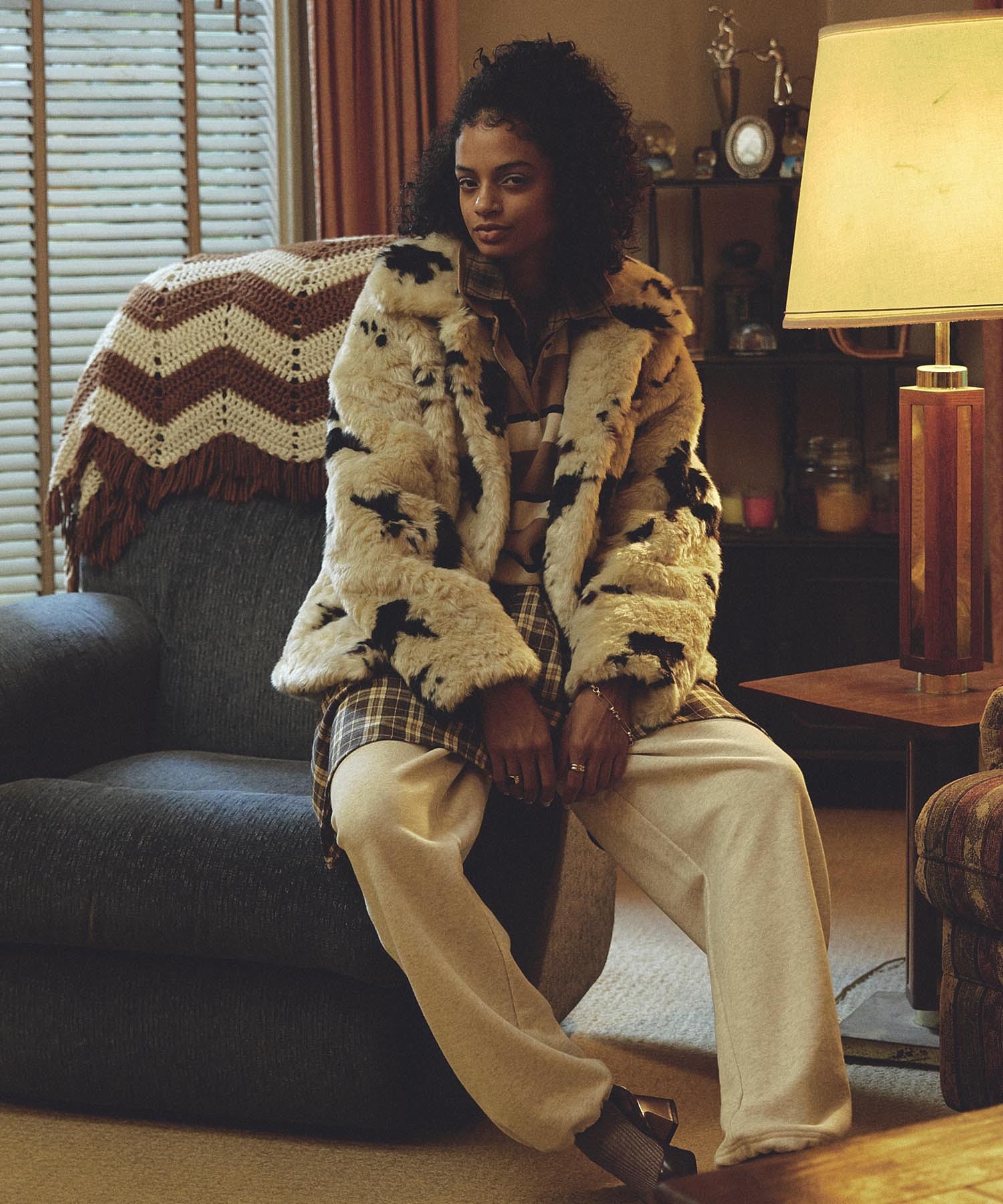 FAUX FUR COAT