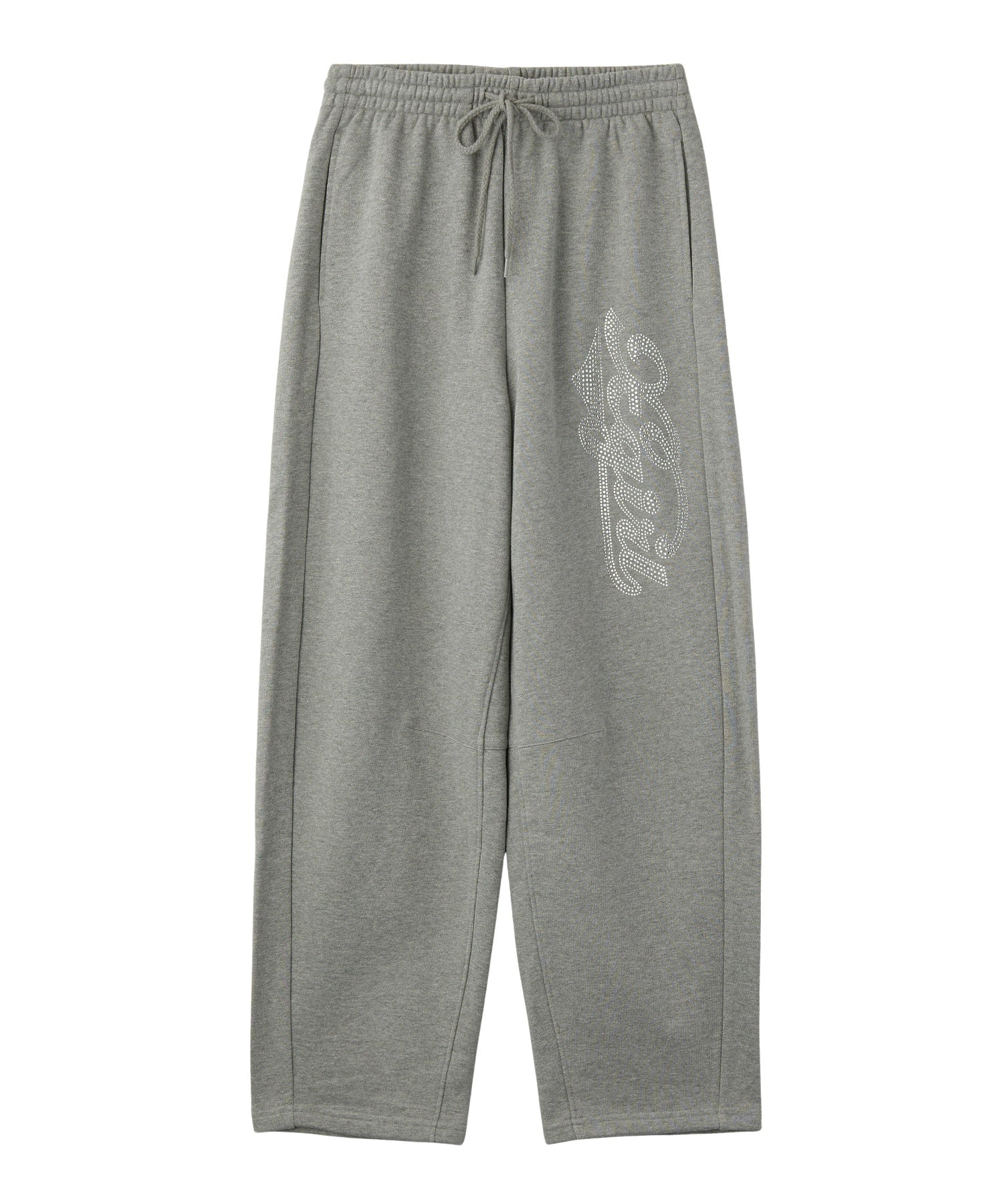 RHINESTONE CURSIVE LOGO SWEAT PANTS