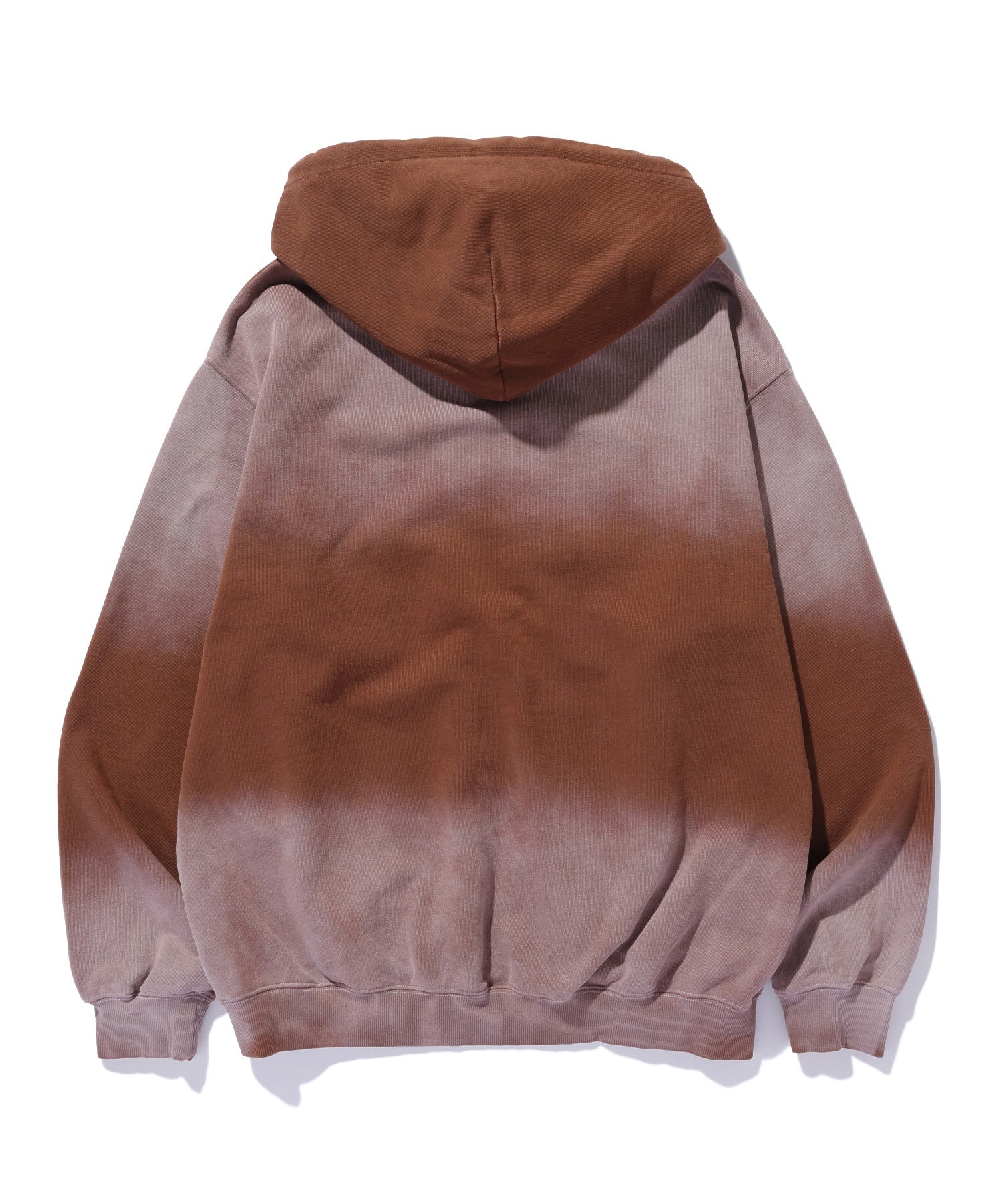 MIST DYED ZIP UP HOODED SWEATSHIRT