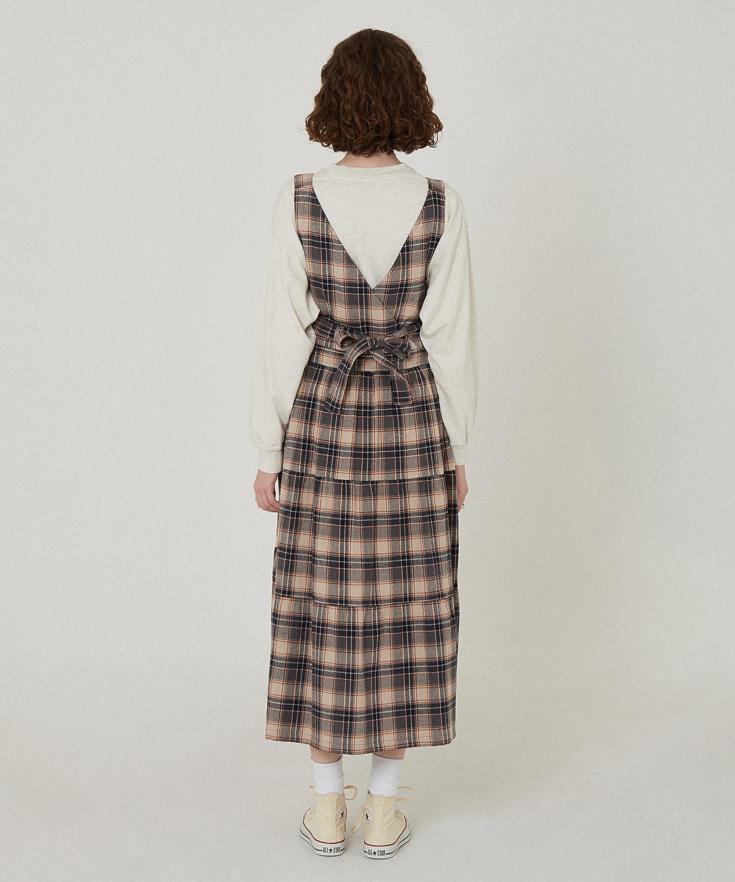 APRON TIERED DRESS