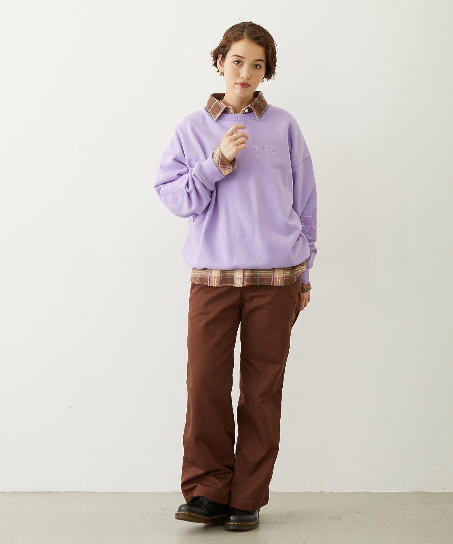 LOGO PLAID SHIRT