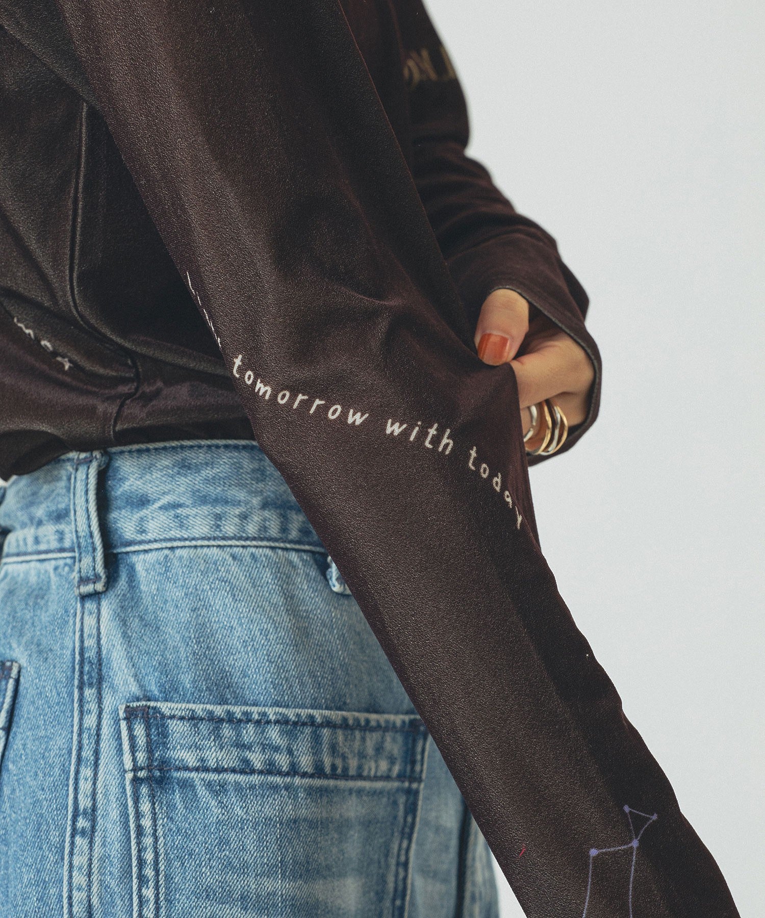 SHEER VELOUR L/S TEE