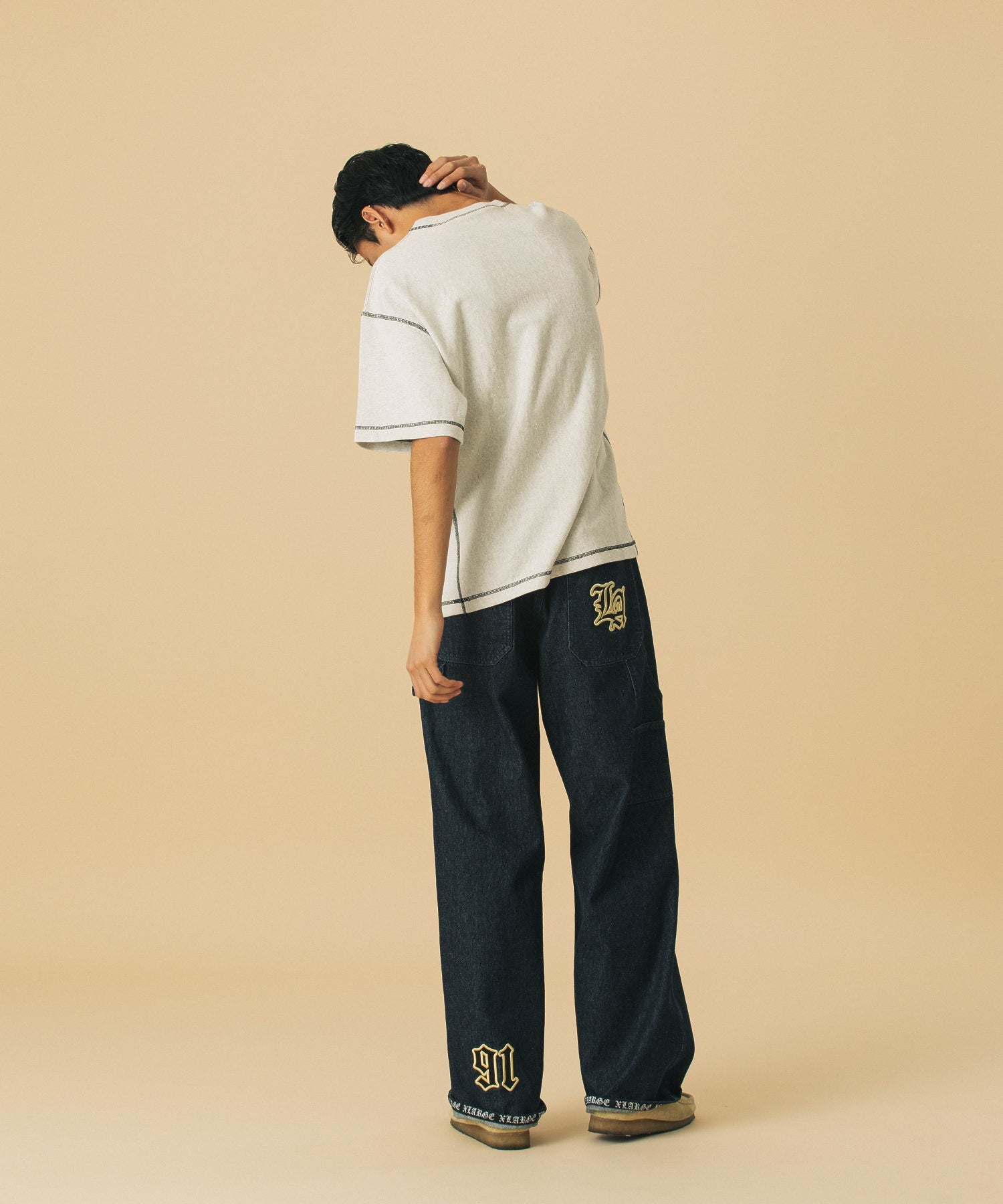 XLARGE×Champion REVERSE WEAVE STICHED S/S TEE