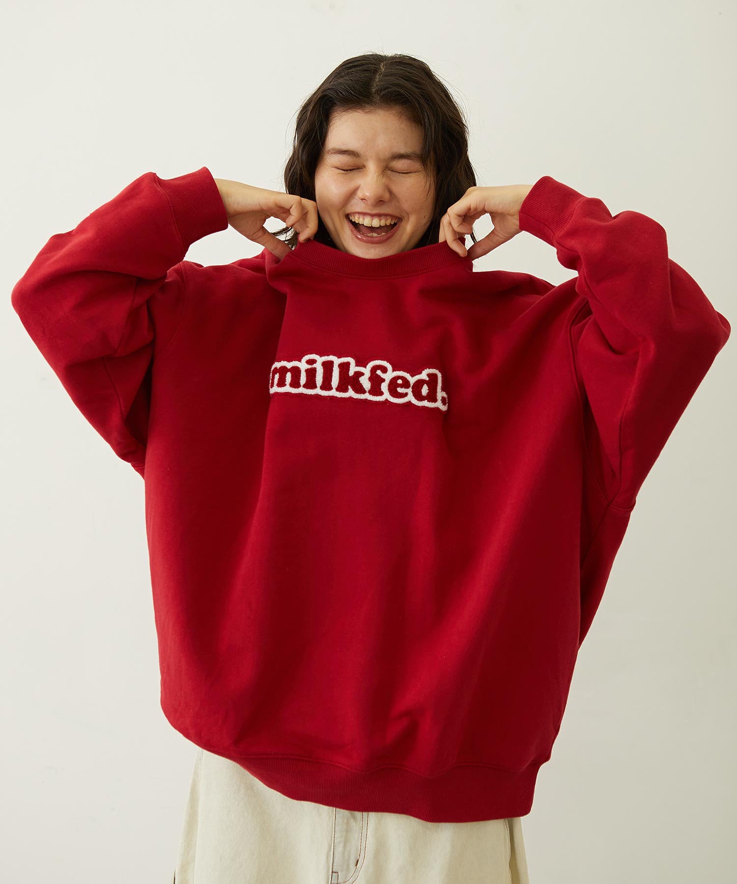 COOPER LOGO WIDE CREW SWEAT TOP