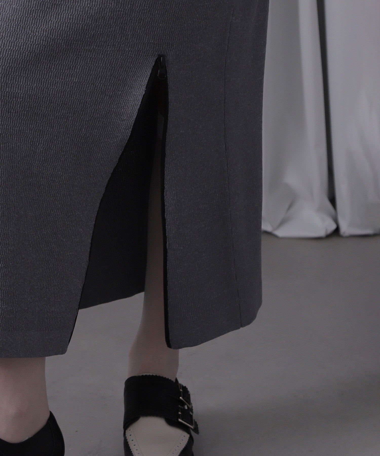 GENE HEAVENS/サウザンドマイル コラボレーション 2WAYサスペンダーニットスカート