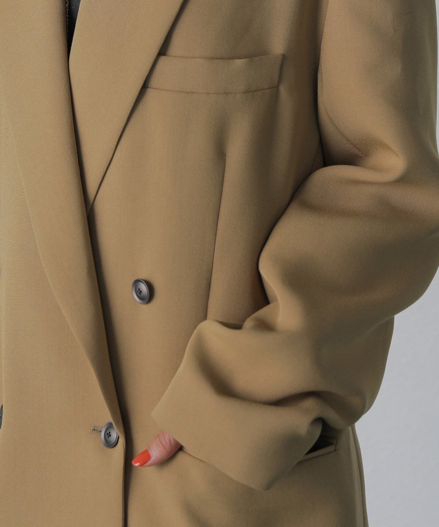 mici/ダブルブレストビッグジャケット