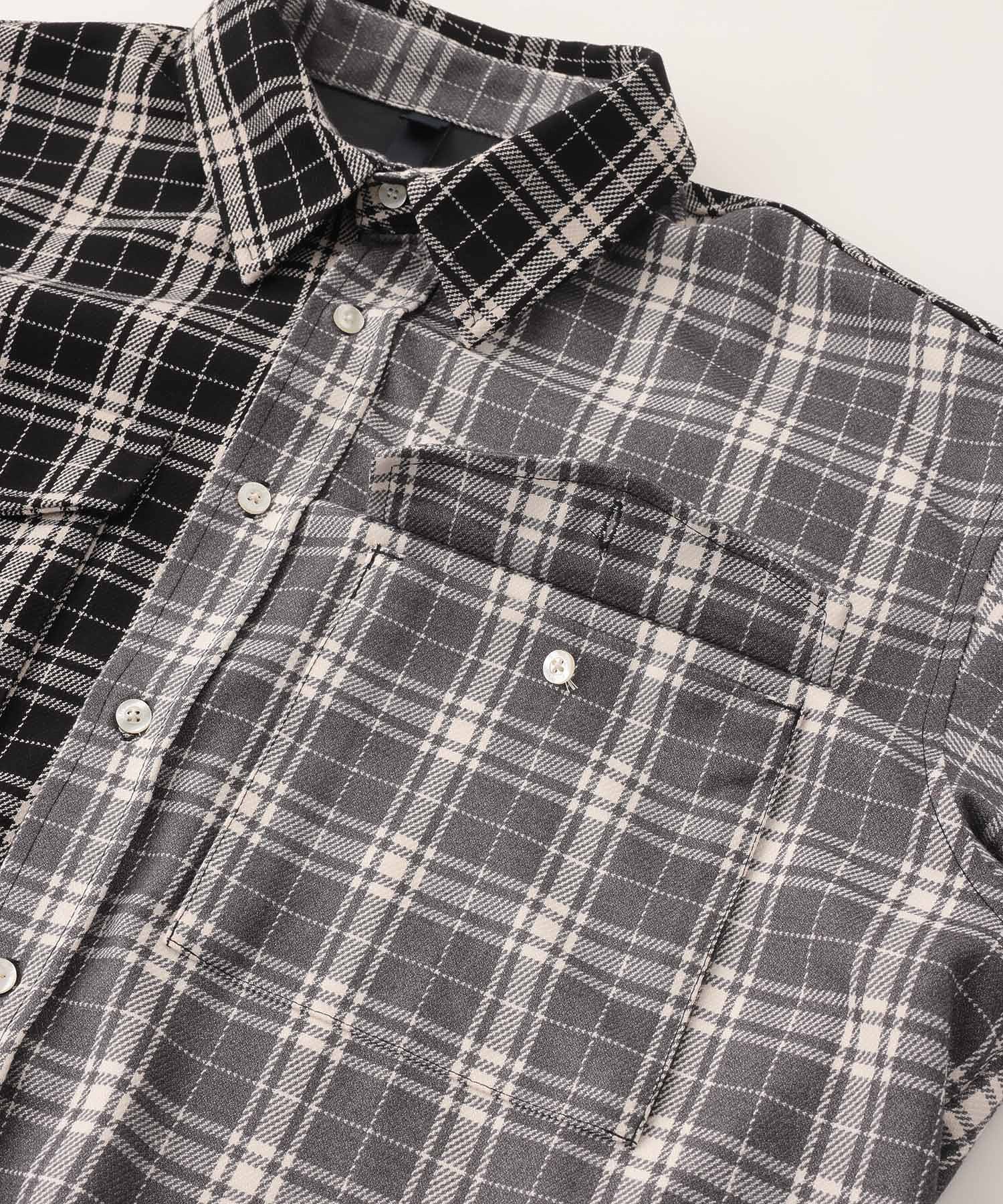 BICOLOR PLAID L/S SHIRT SILAS